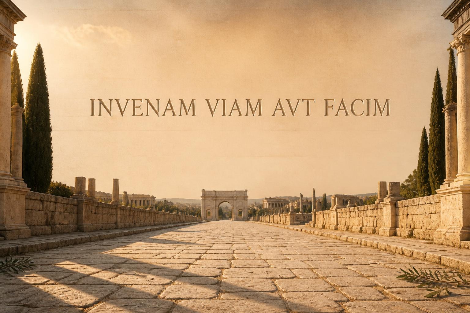 "Invenam viam avt facim" —  | AI Text Effect Generator
