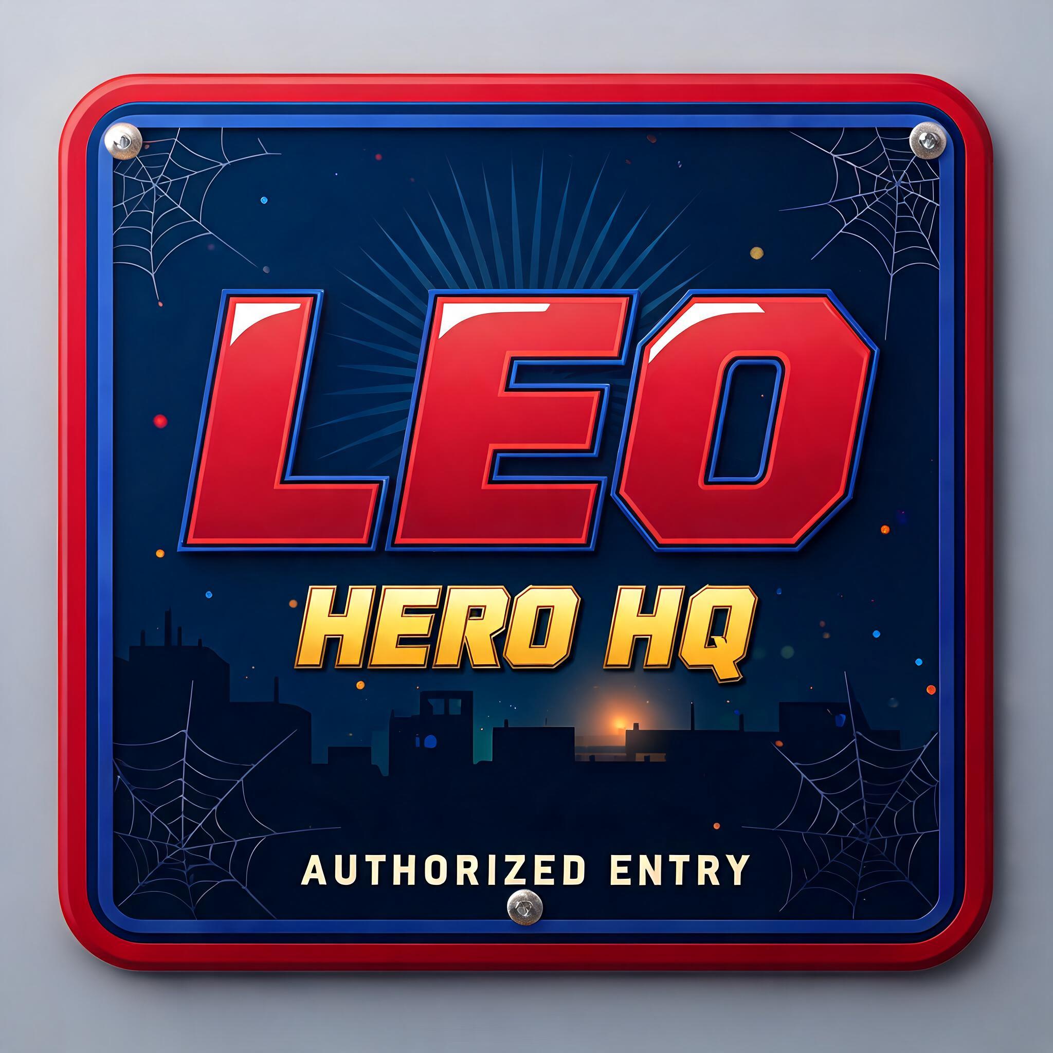 "Design a red-and-blue 3D superhero logo for my kid Leo's bedroom door" — Spider Hero | AI Text Effect Generator