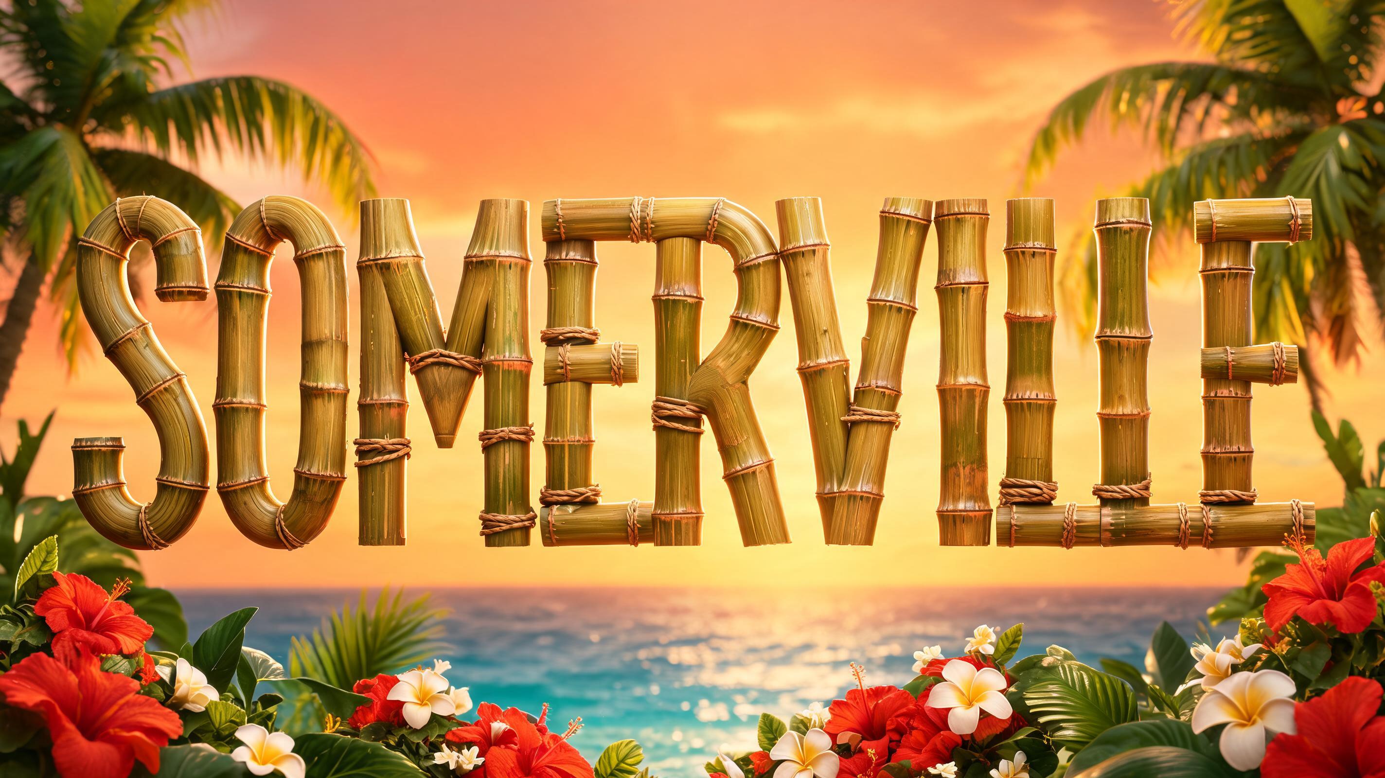 "Somerville" — Hawaiian | AI Text Effect Generator