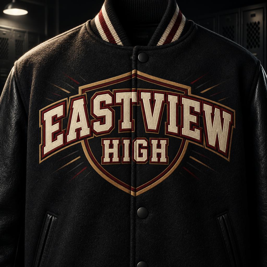 "EASTVIEW
HIGH" — Sports | AI Text Effect Generator