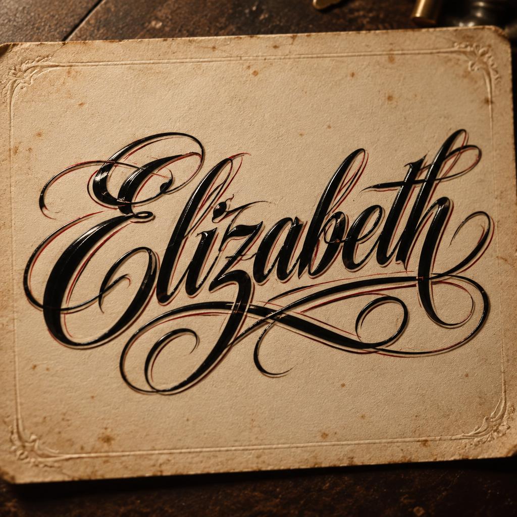 "Elizabeth" — Chicano | AI Text Effect Generator