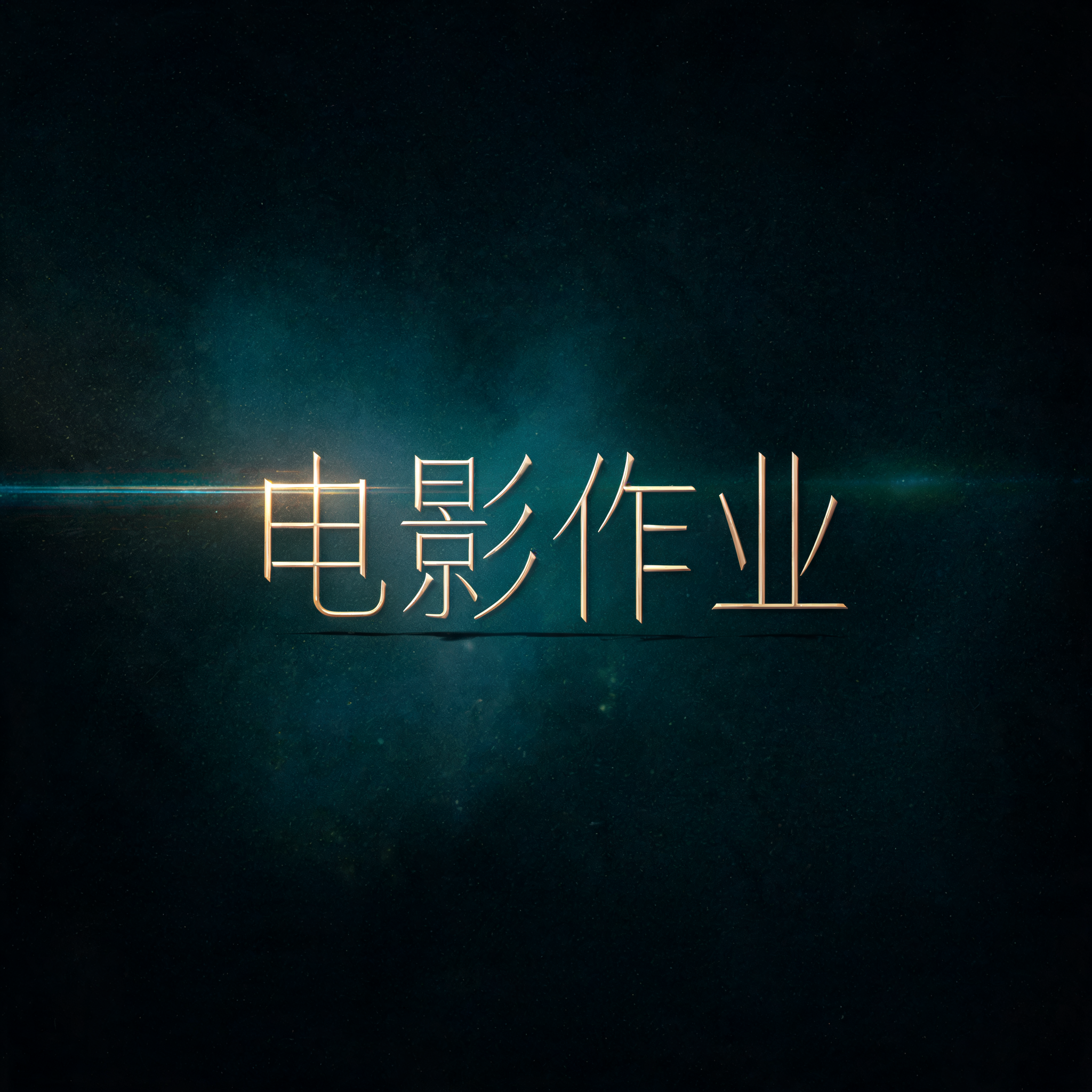 "电影作业" — Cinematic | AI Text Effect Generator