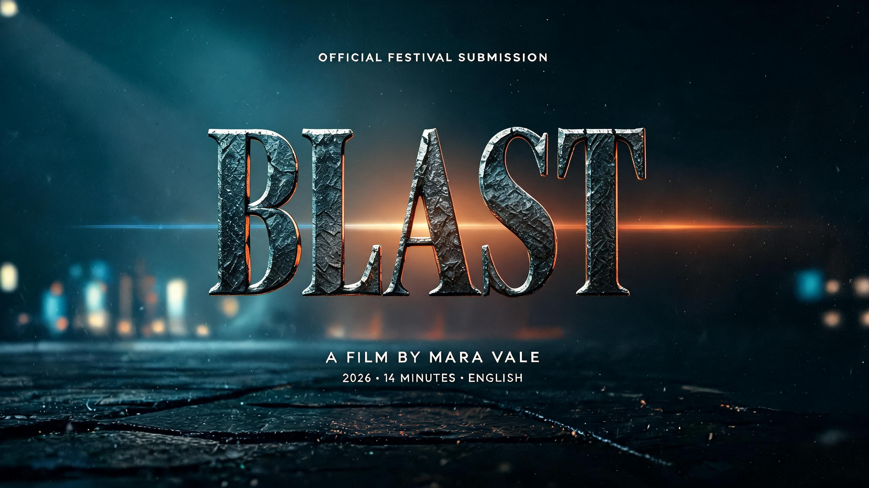 "Blast" — Cinematic Netflix text effect