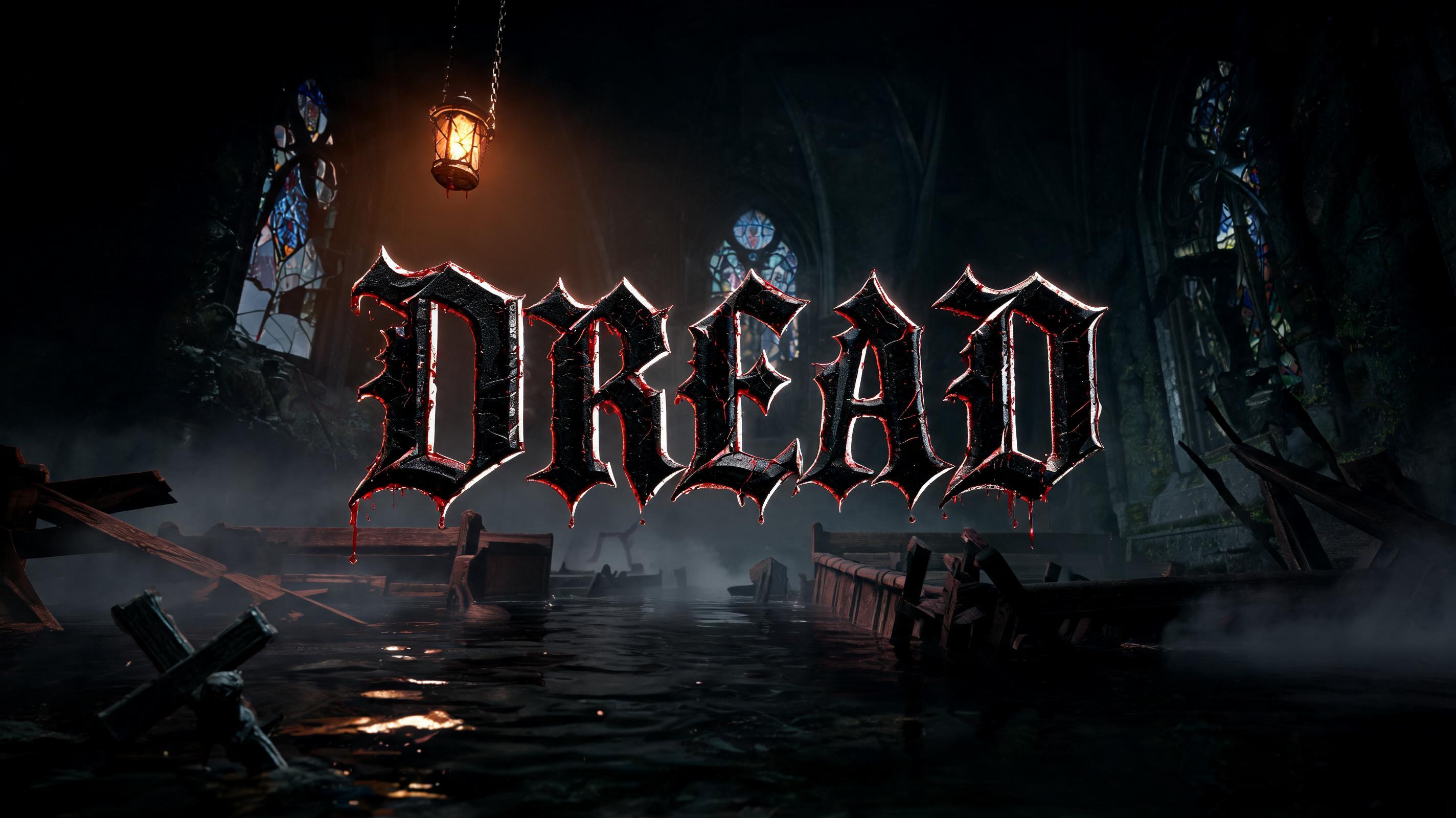 "Dread" — Cinematic Horror | AI Text Effect Generator