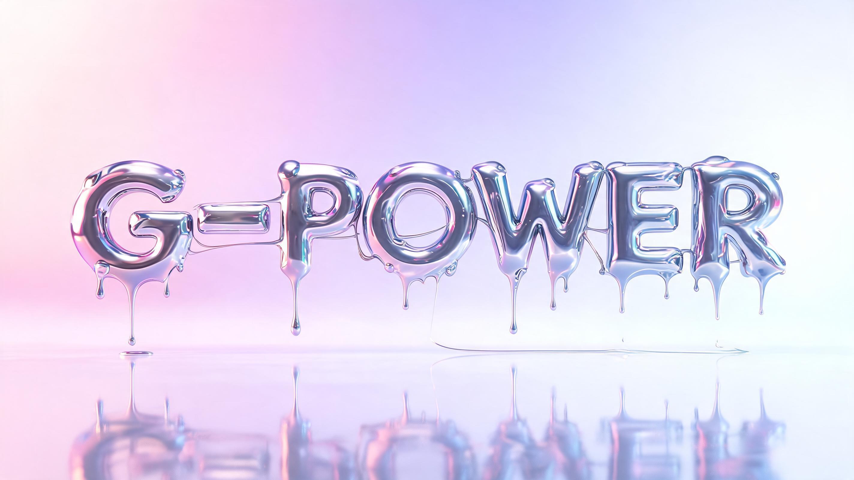 "G-POWER" — Y2k Liquid | AI Text Effect Generator