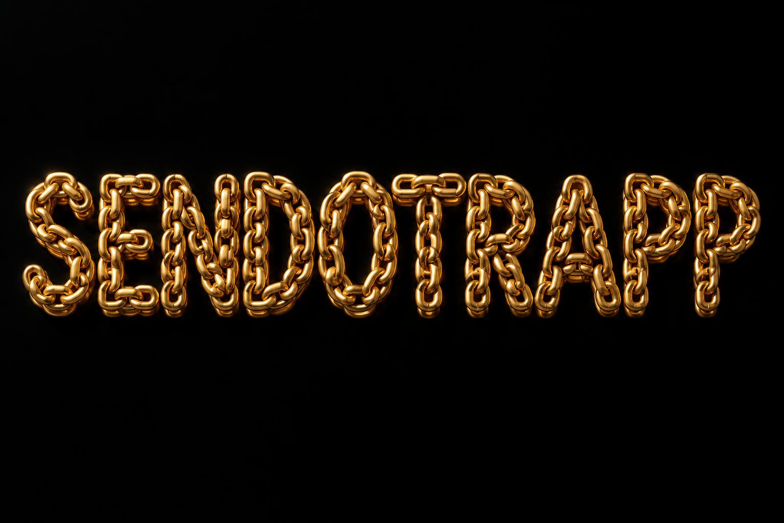 "SENDOTRAPP" — 3d Bold Gold | AI Text Effect Generator