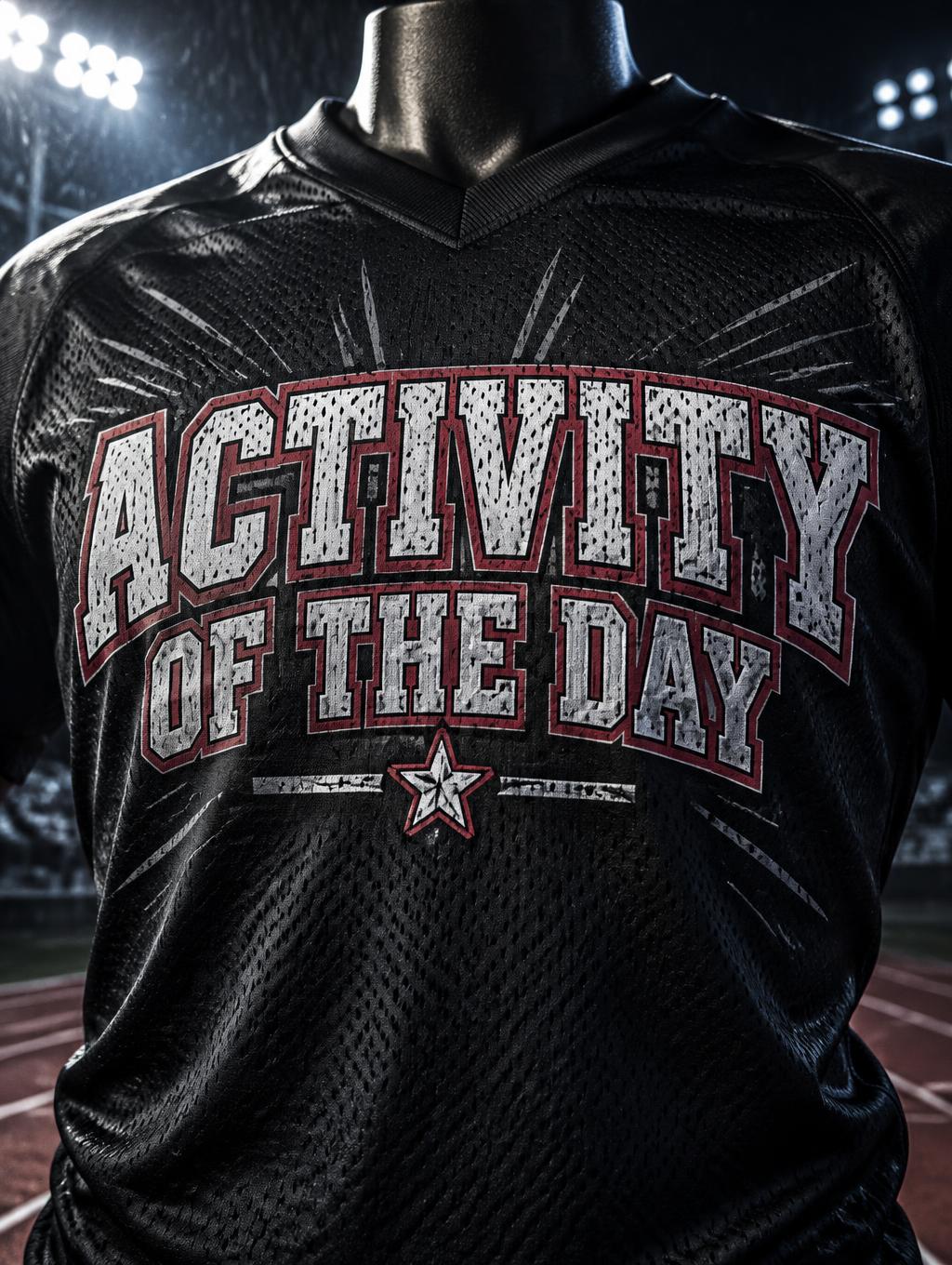 "Activity of the day" — Sports | AI Text Effect Generator