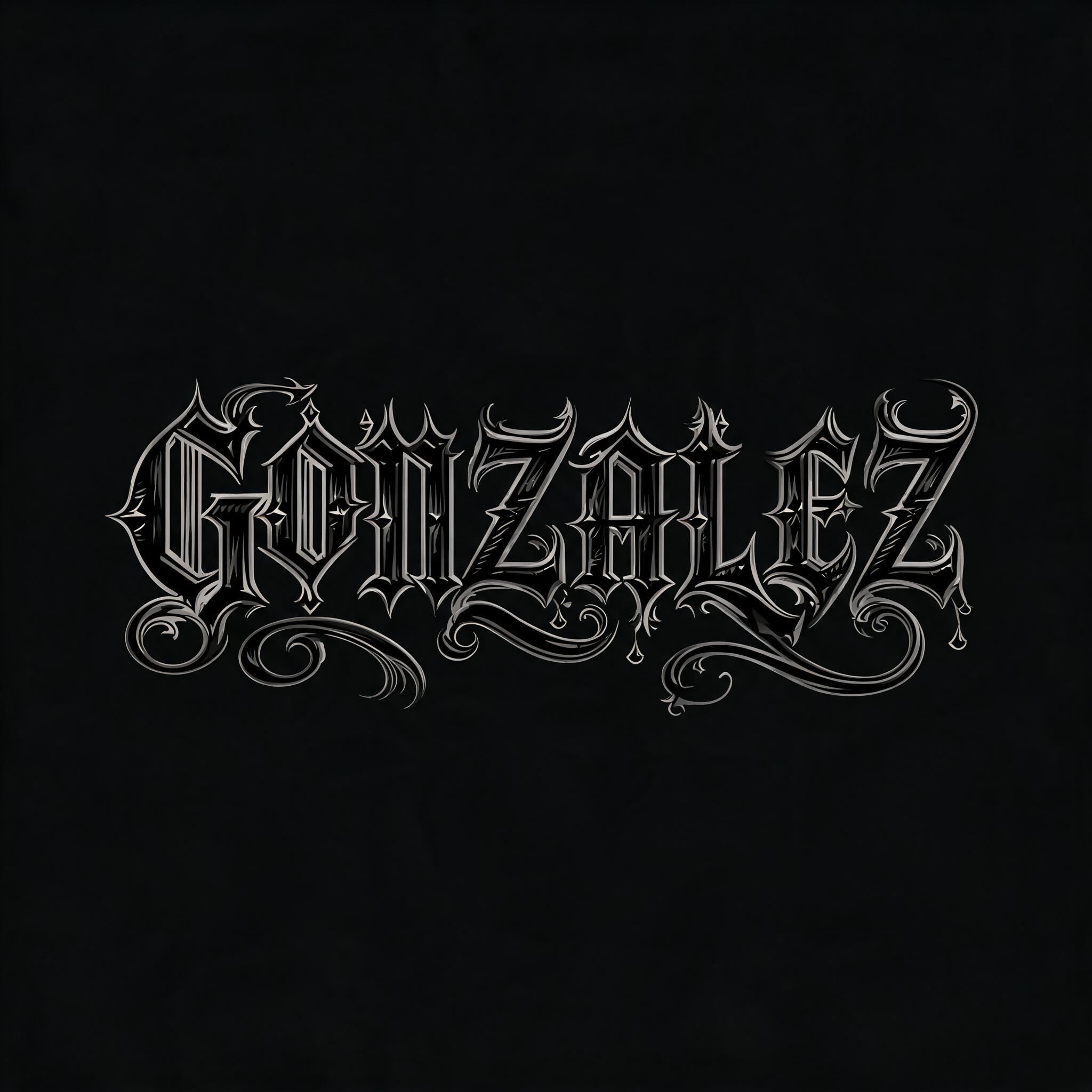 "Gonzalez" — Tattoo | AI Text Effect Generator