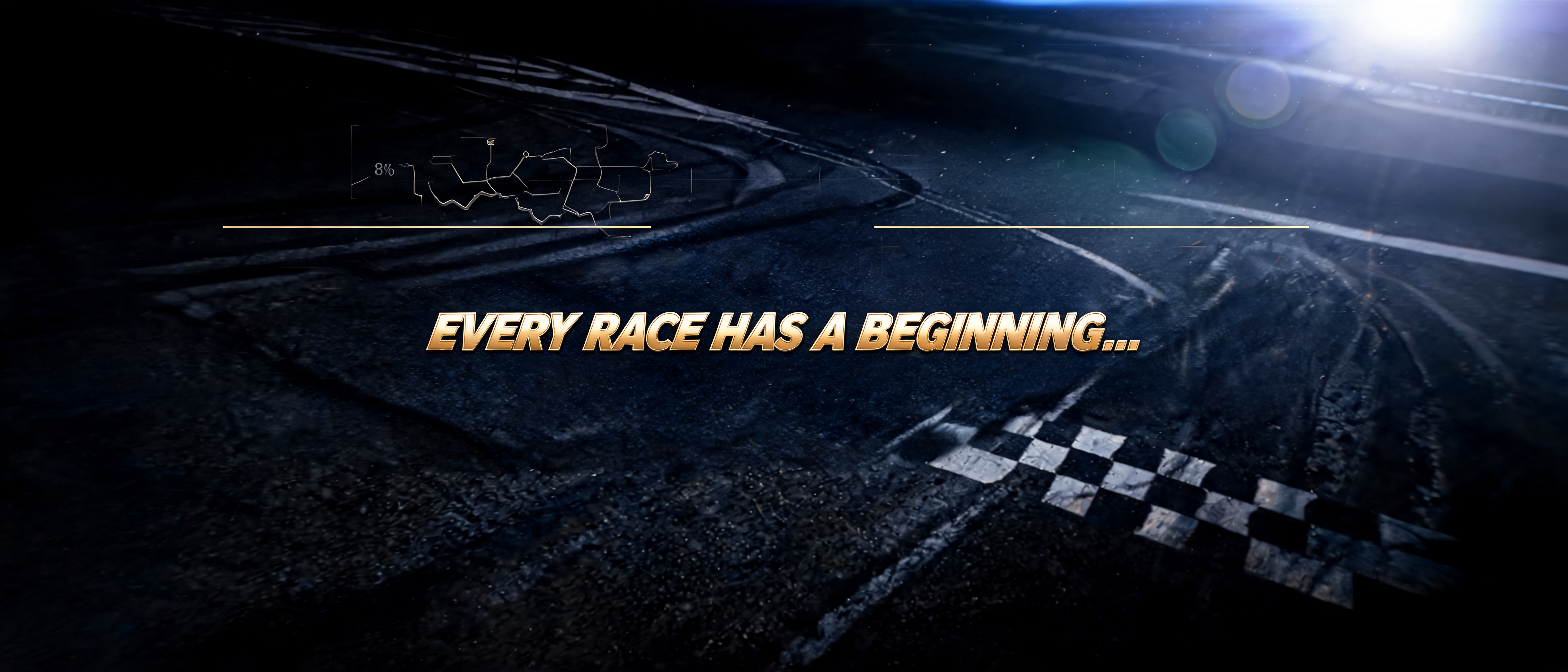 "THE" — Racing | AI Text Effect Generator