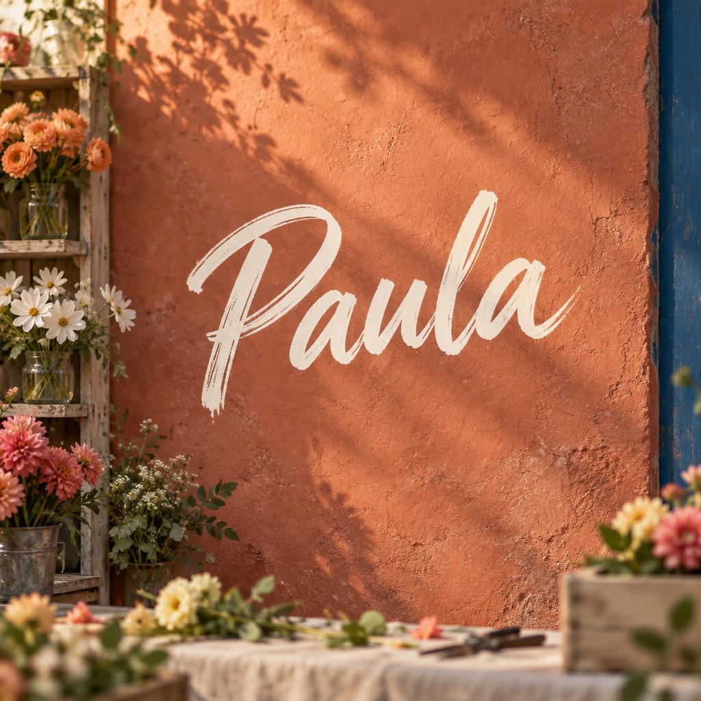 "Paula" —  | AI Text Effect Generator