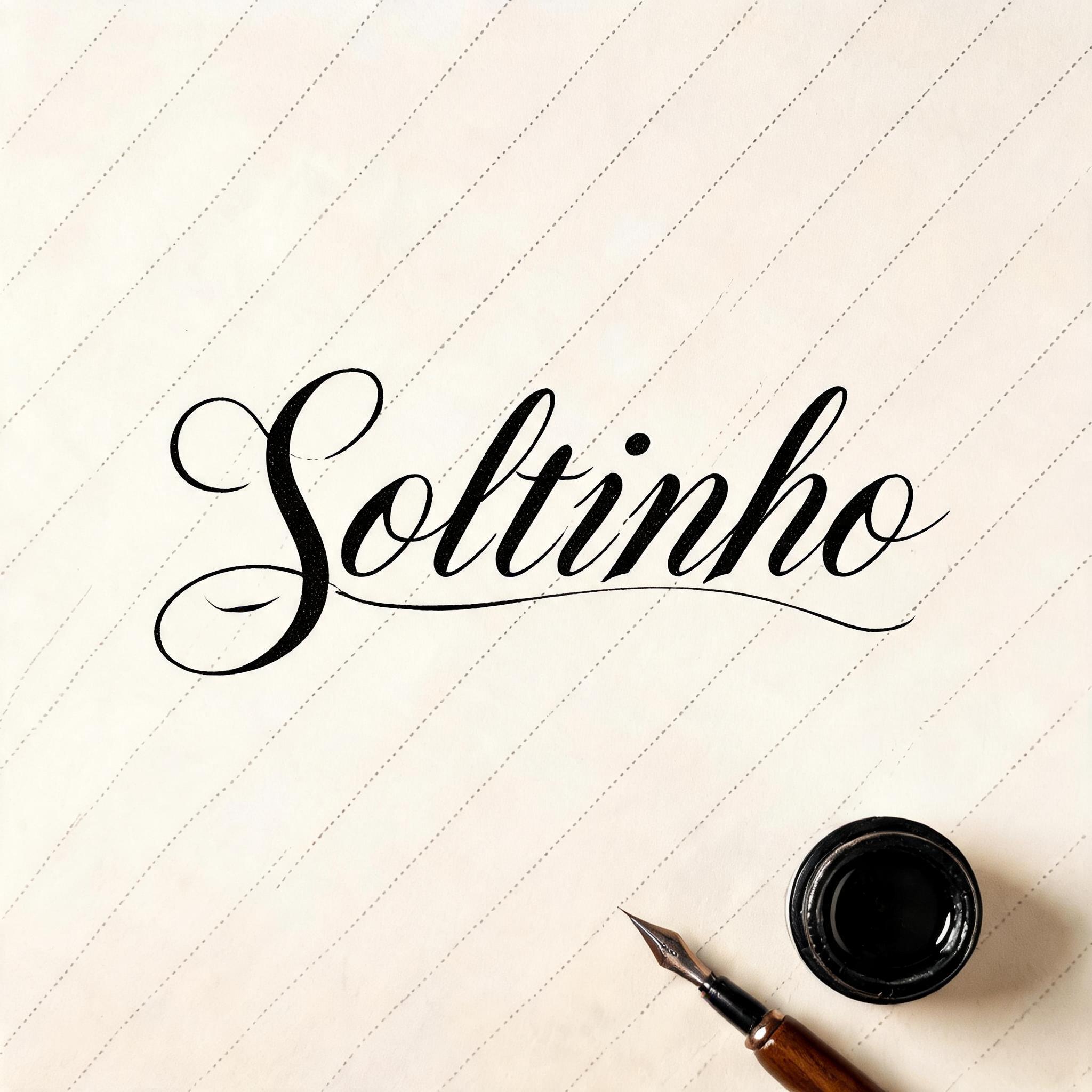 "Soltinho" — Cursive Calligraphy | AI Text Effect Generator
