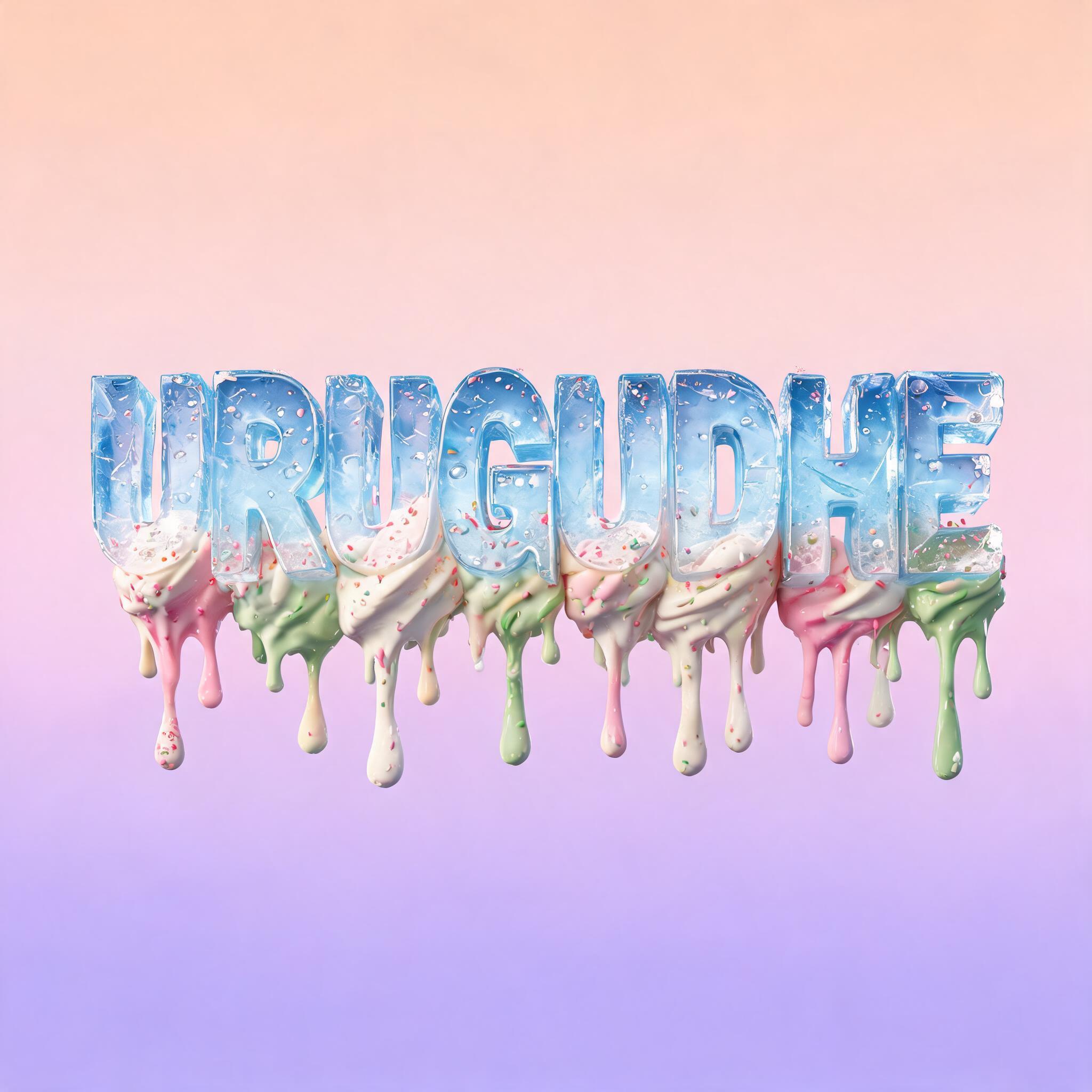 "Urugudhe 
" — Drip Font Ice text effect