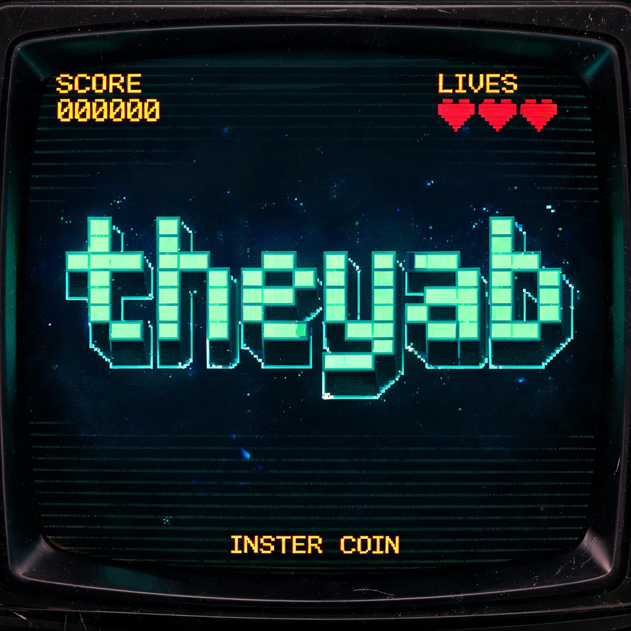 "theyab" — Pixel Art text effect