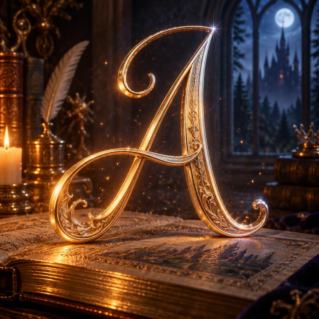 "A" — Fairy Tale | AI Text Effect Generator