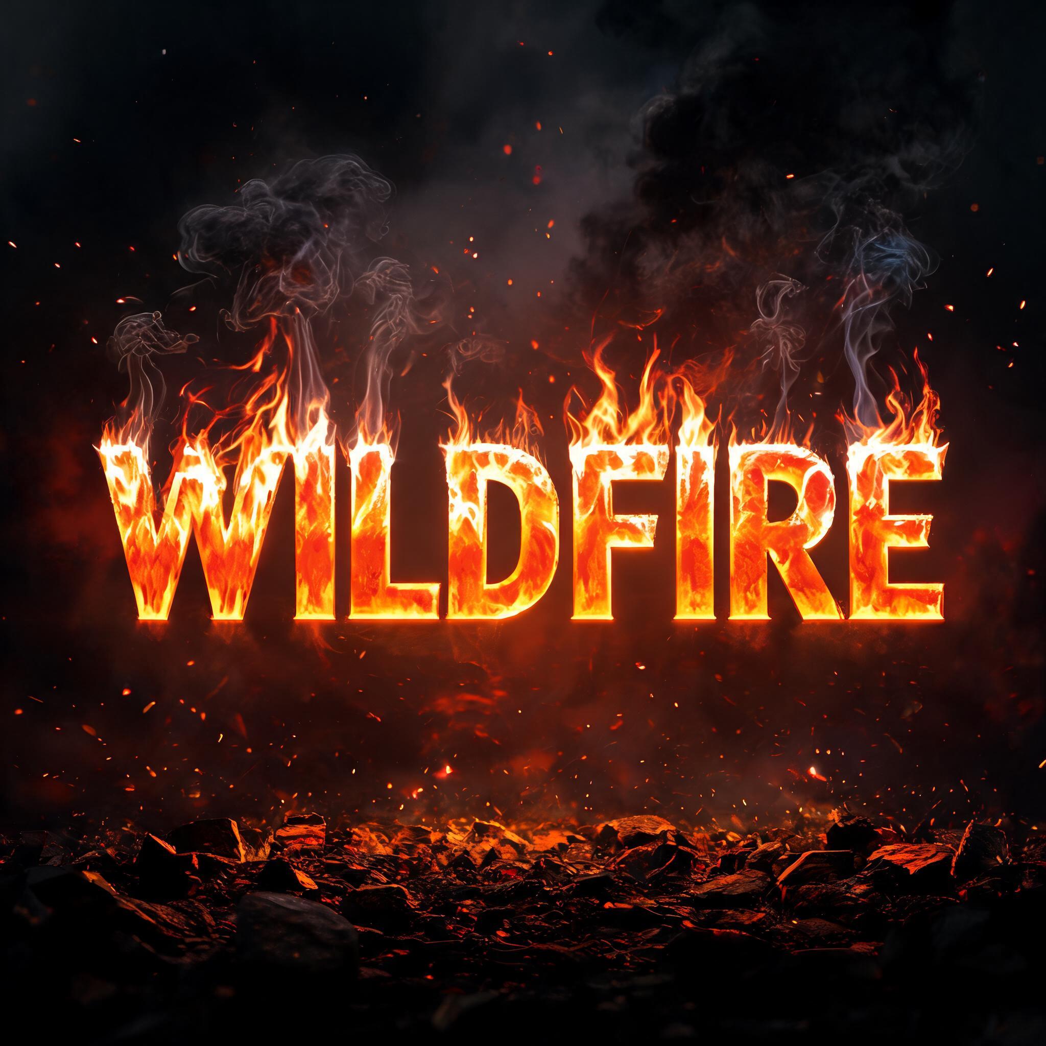 "WILDFIRE" — Fire Smoke | AI Text Effect Generator
