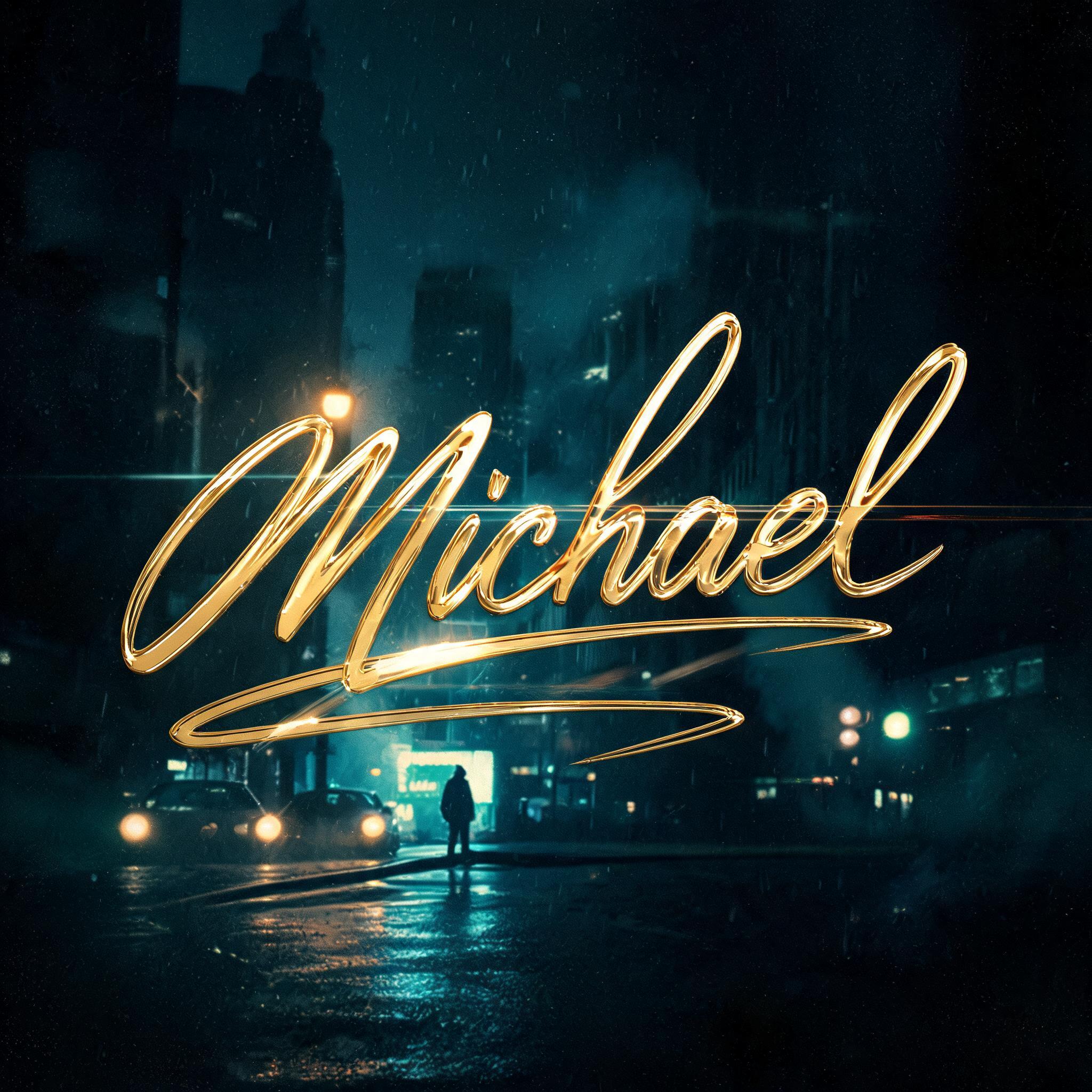 "Michael" — Cinematic | AI Text Effect Generator