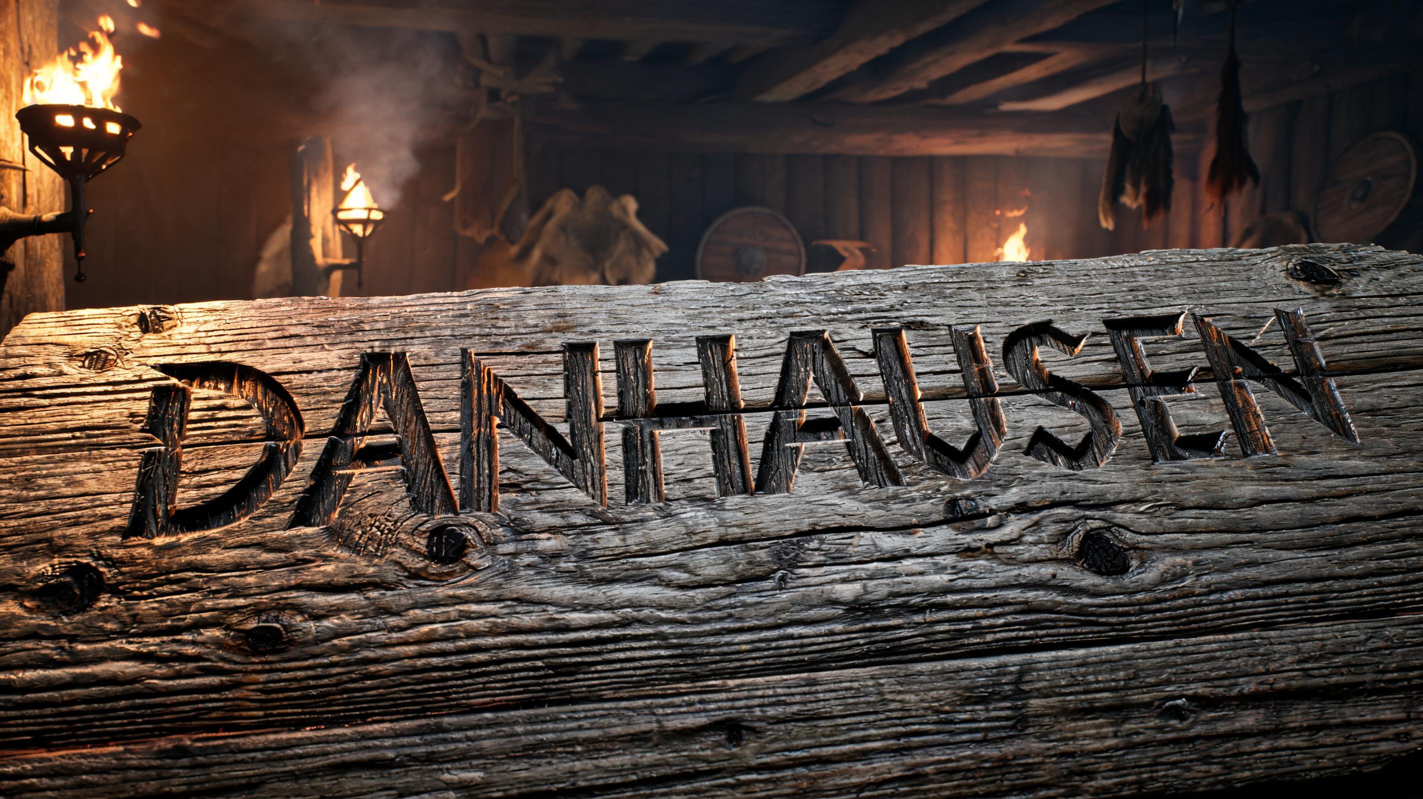 "DANHAUSEN" — Viking | AI Text Effect Generator