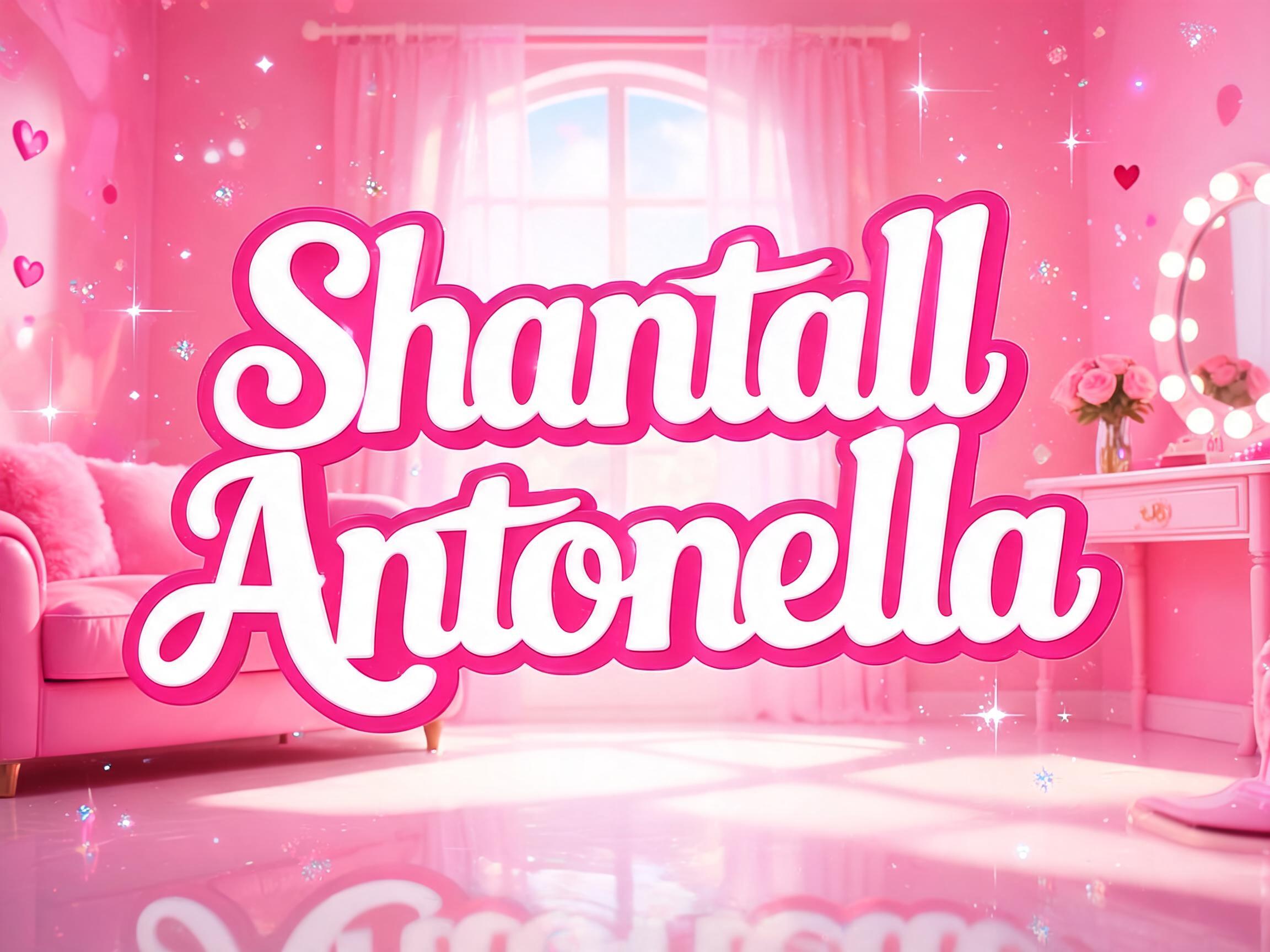 "Shantall Antonella" — Barbie | AI Text Effect Generator
