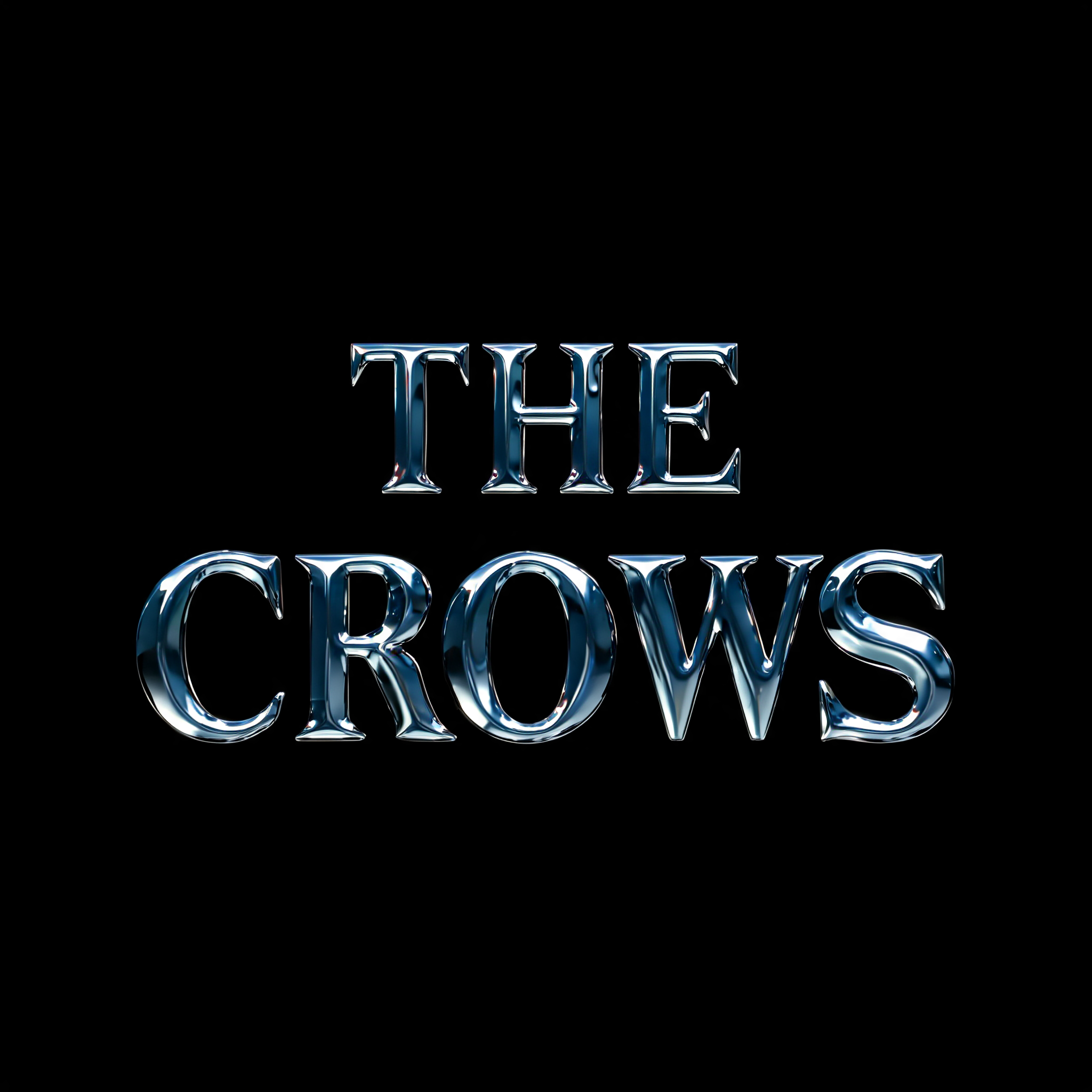 "THE
CROWS" — Cyberpunk Chrome | AI Text Effect Generator