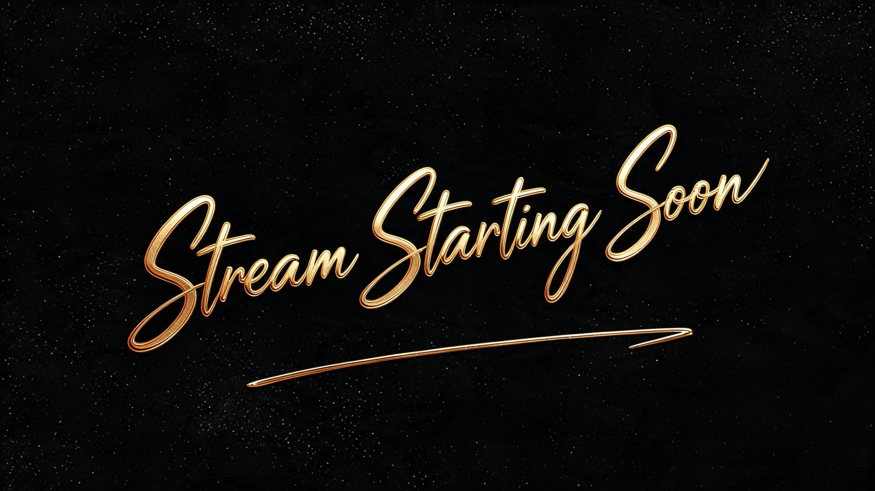 "Stream Starting Soon" — Cinematic | AI Text Effect Generator