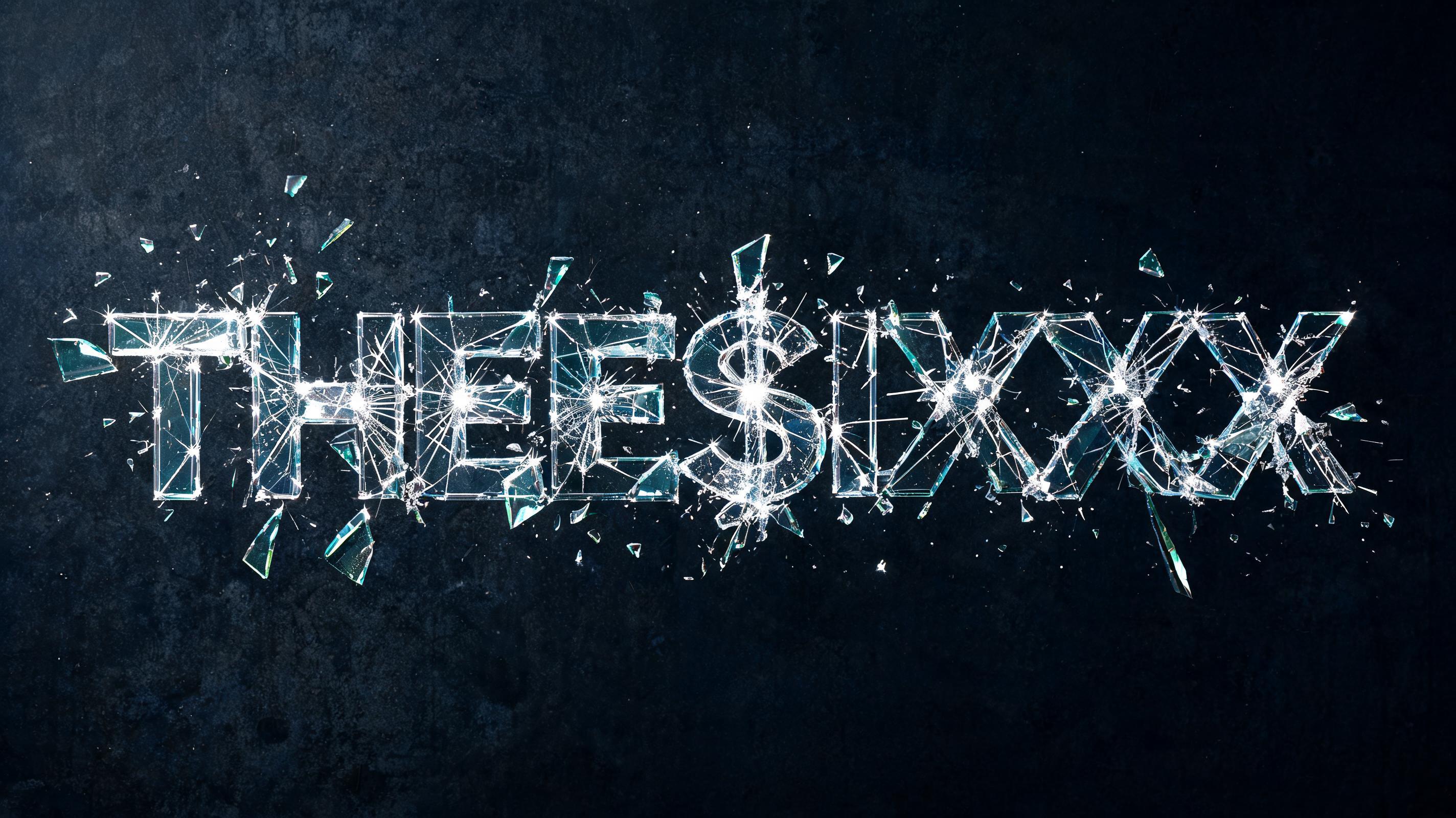 "THEE$IXXX" — Glass Broken | AI Text Effect Generator