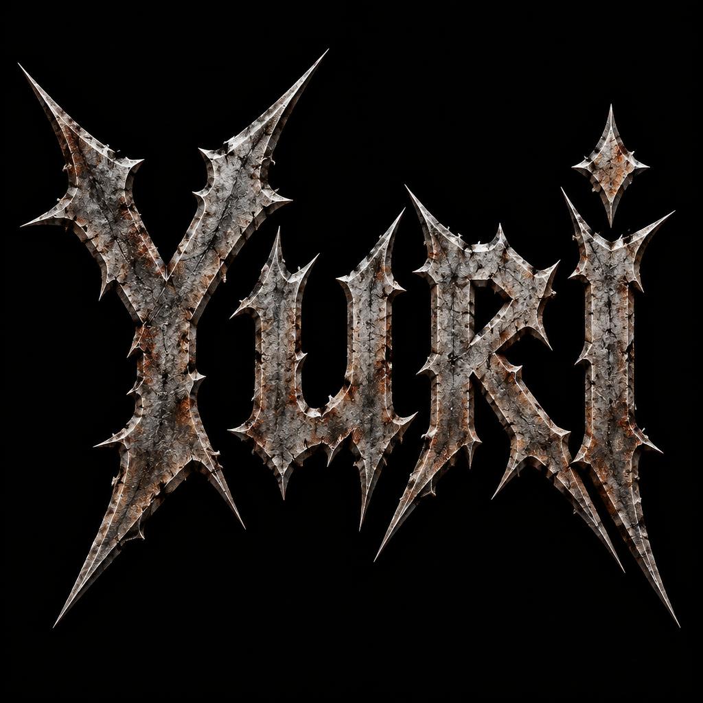 "Yuri" — Gothic text effect