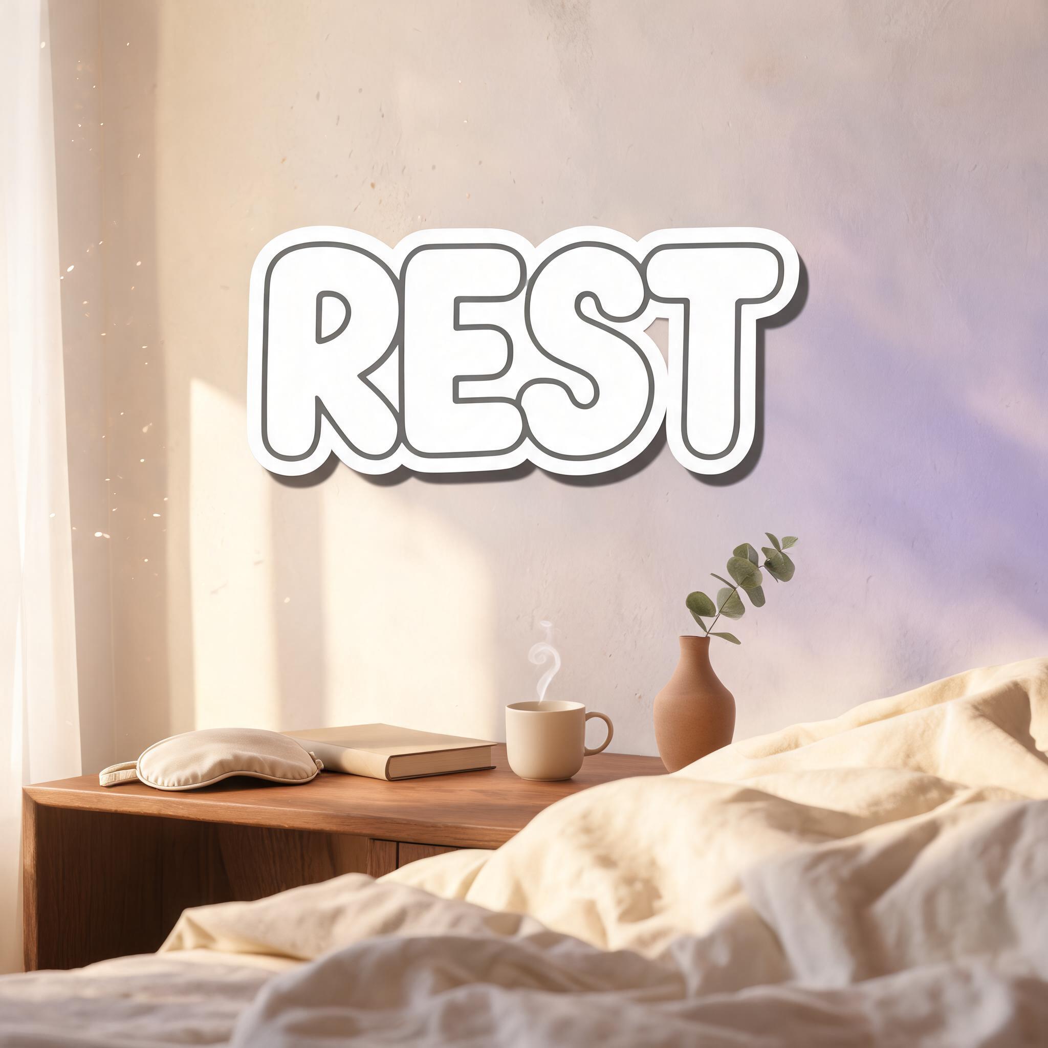 "Rest" —  | AI Text Effect Generator