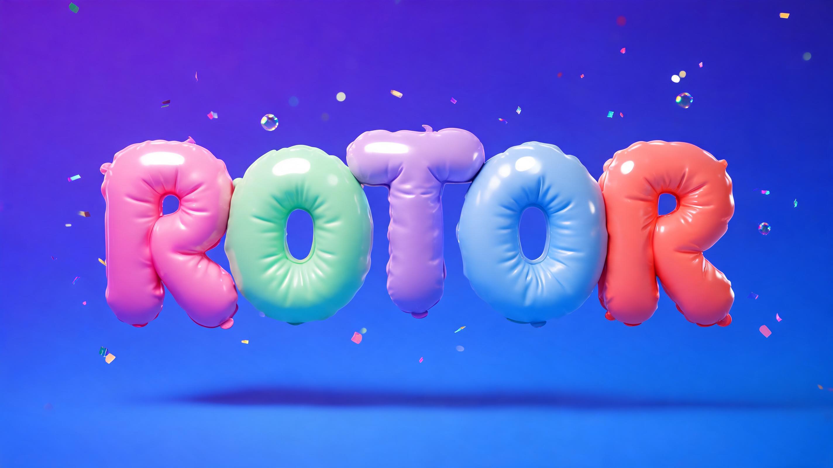 "ROTOR" — 3d Bold Inflated | AI Text Effect Generator