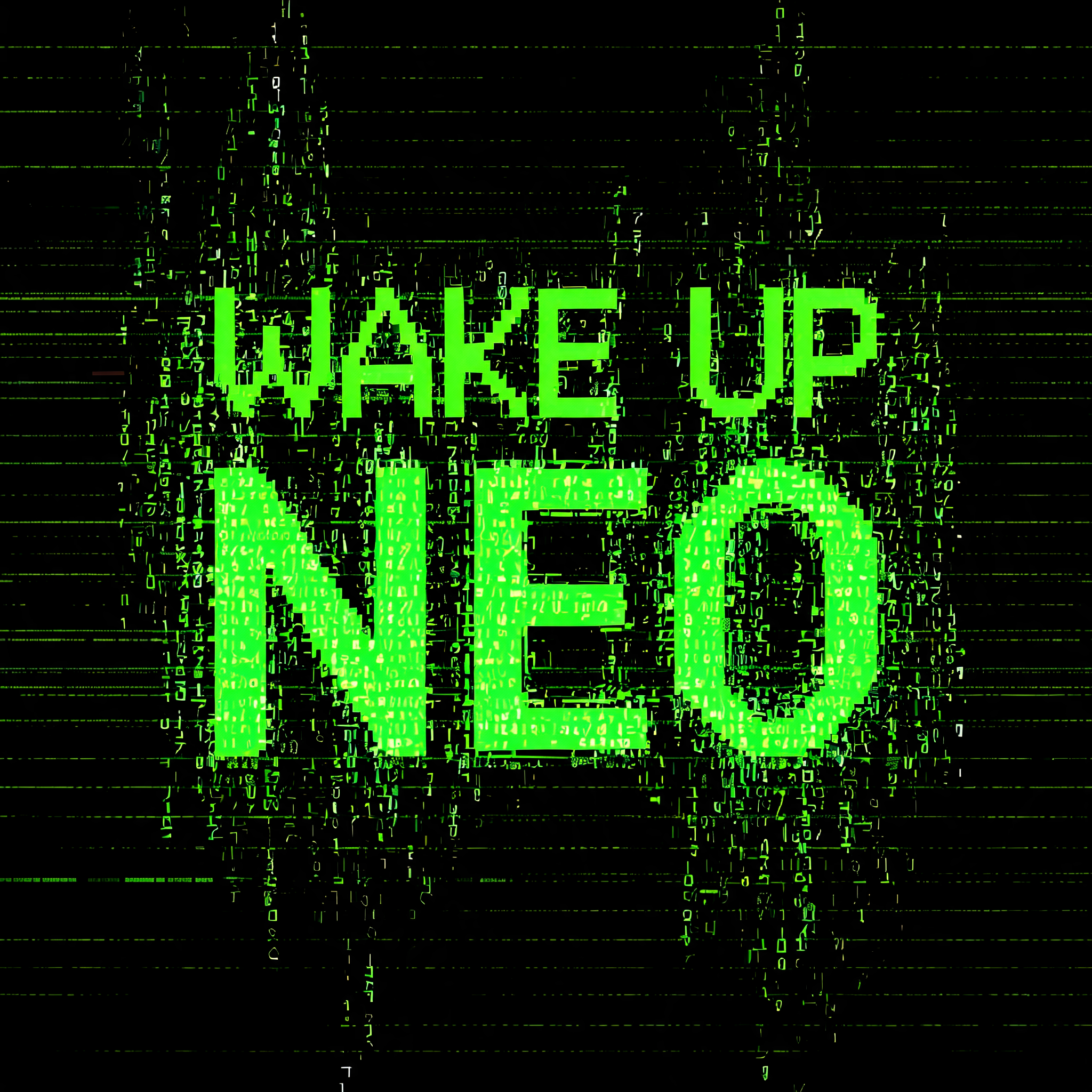 "Wake Up Neo" — Cyberpunk Data Stream | AI Text Effect Generator