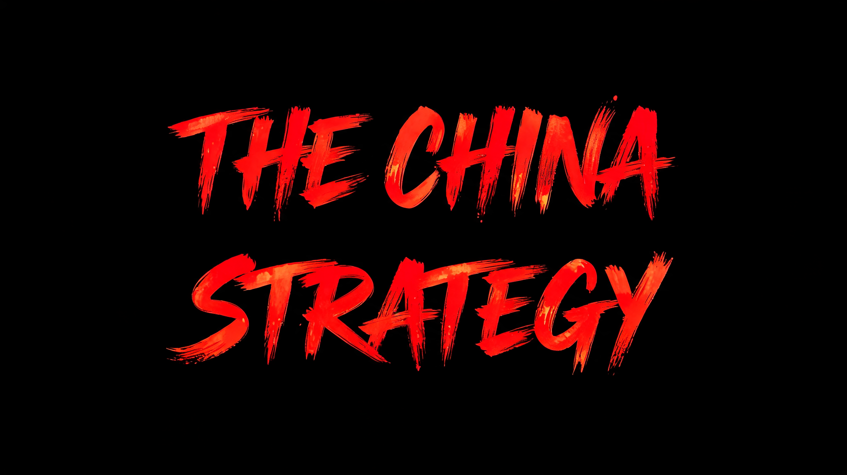 "THE CHINA
STRATEGY" — Brush Chinese Ink | AI Text Effect Generator