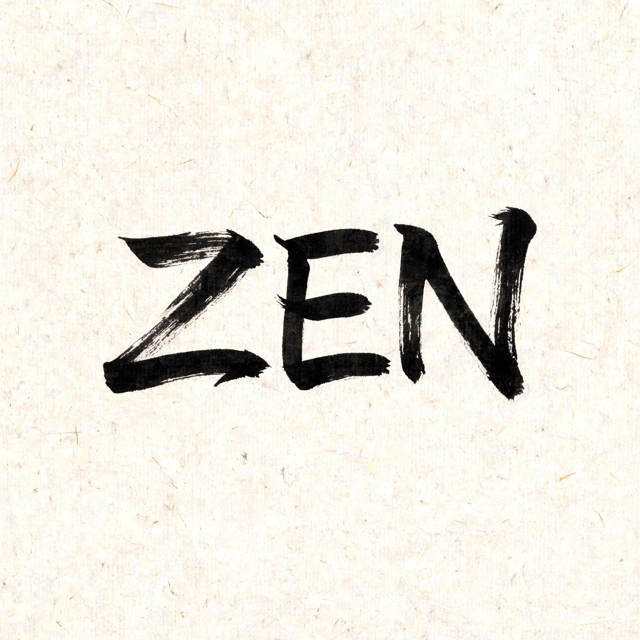 "ZEN" — Brush Japanese Ink | AI Text Effect Generator