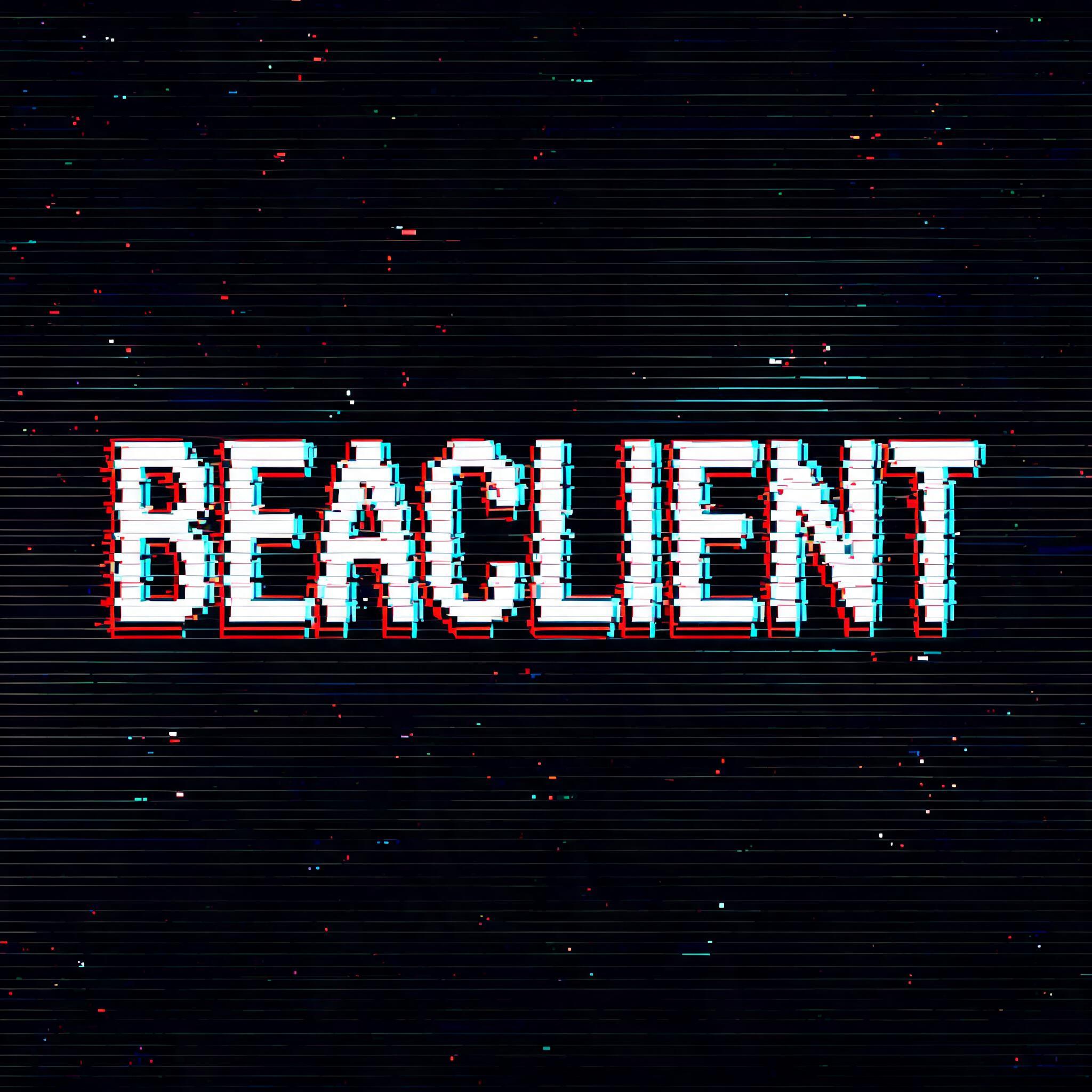 "BEACLIENT" — Glitch text effect