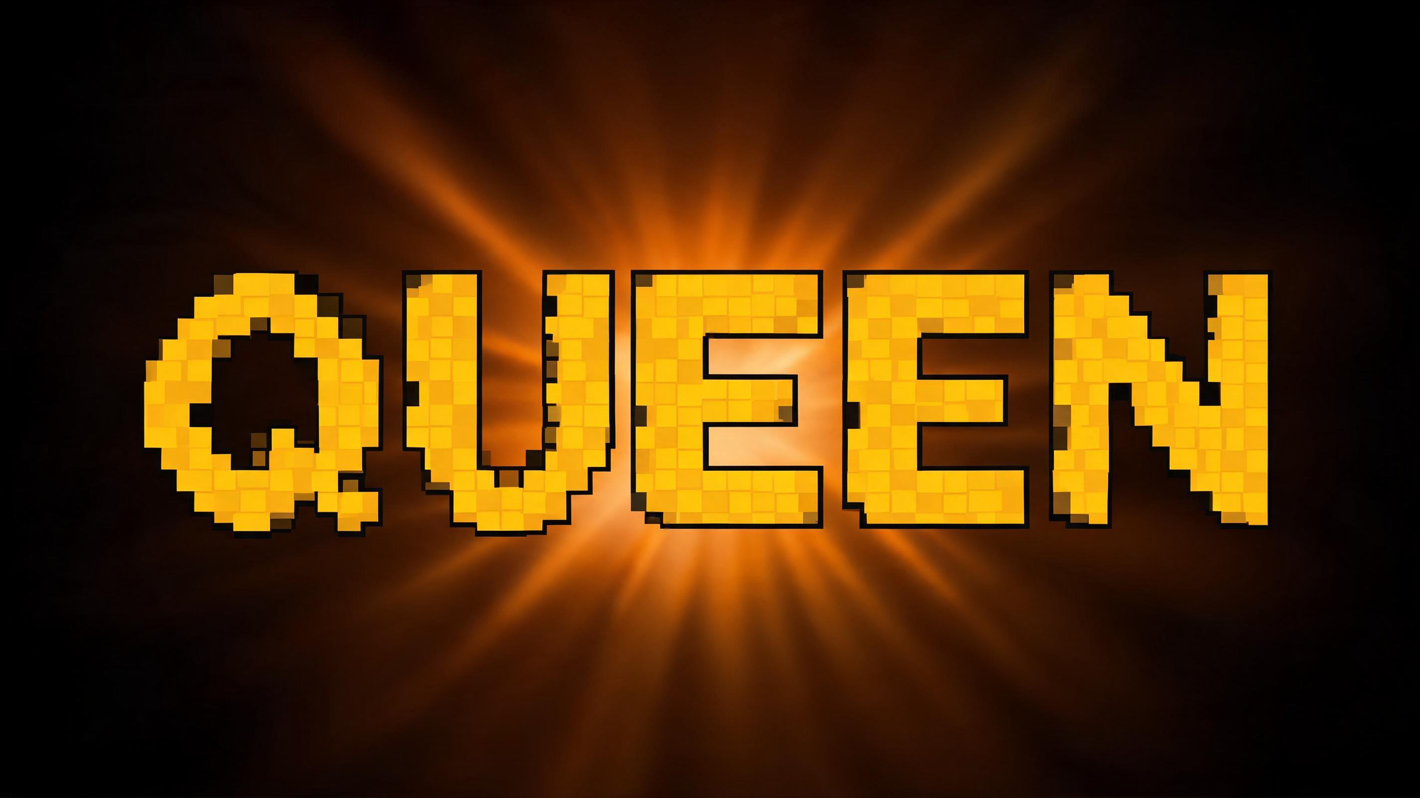 "Queen" — Pixel Art | AI Text Effect Generator