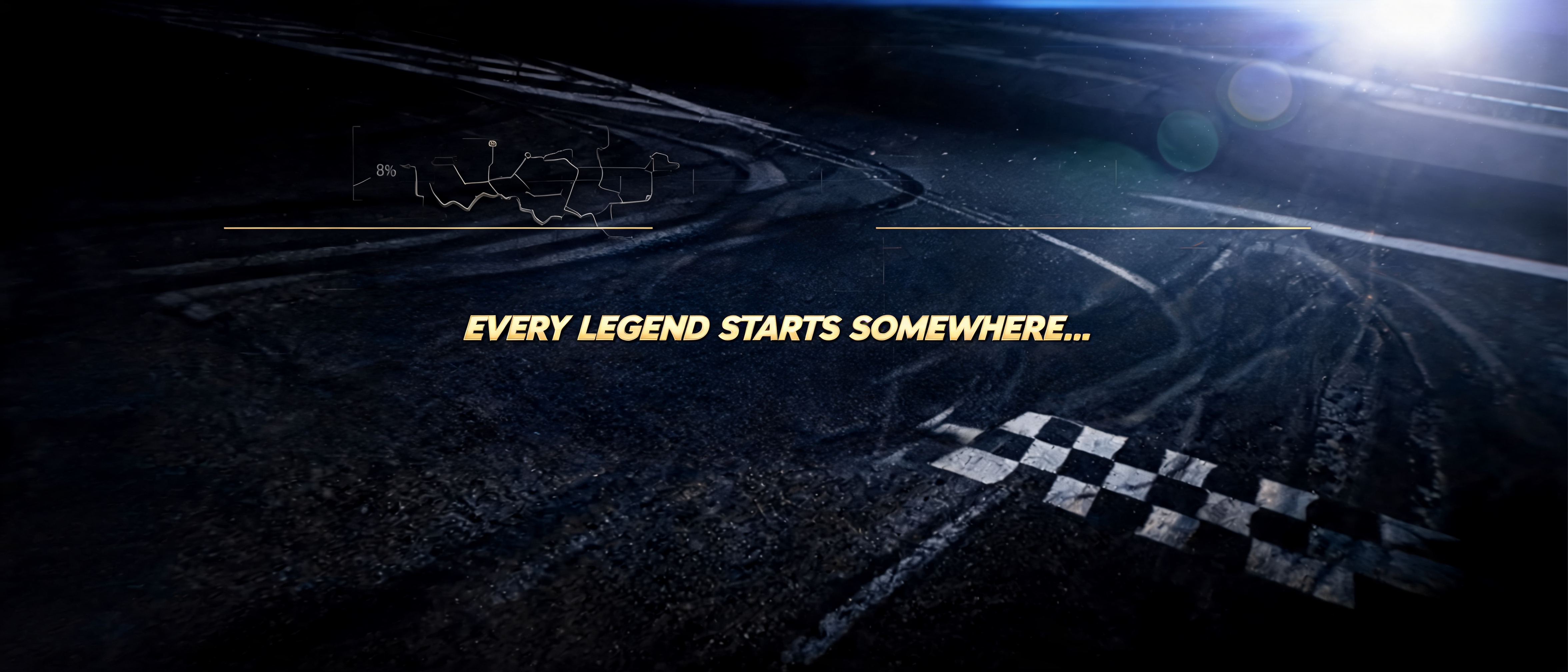 "THE" — Racing | AI Text Effect Generator