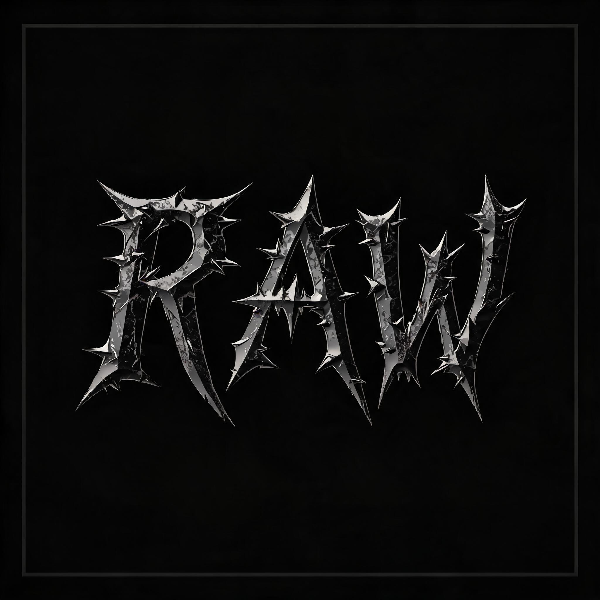 "RAW" — Gothic | AI Text Effect Generator