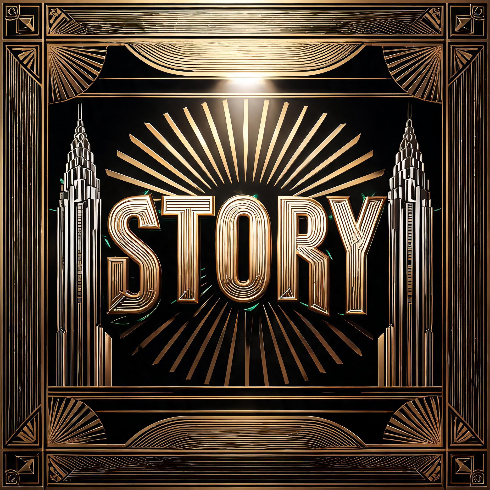 "Story" — Art Deco | AI Text Effect Generator