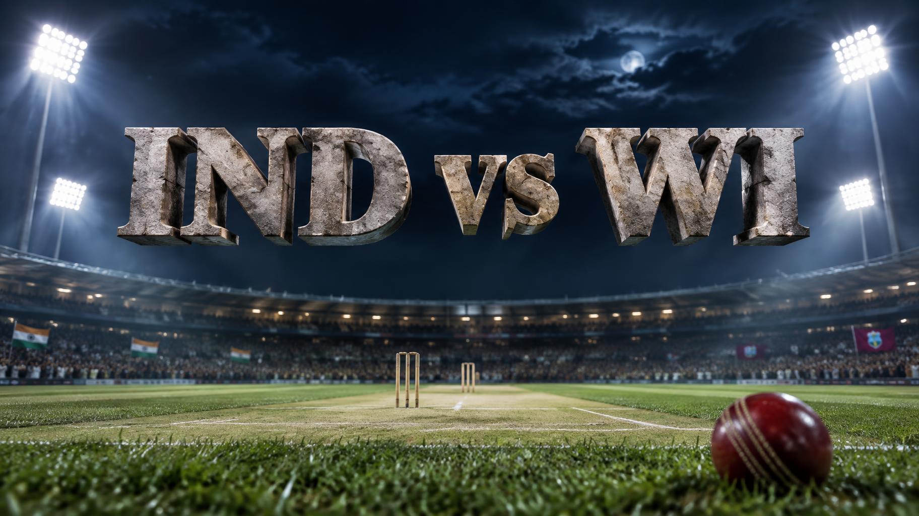 "IND vs WI" —  | AI Text Effect Generator