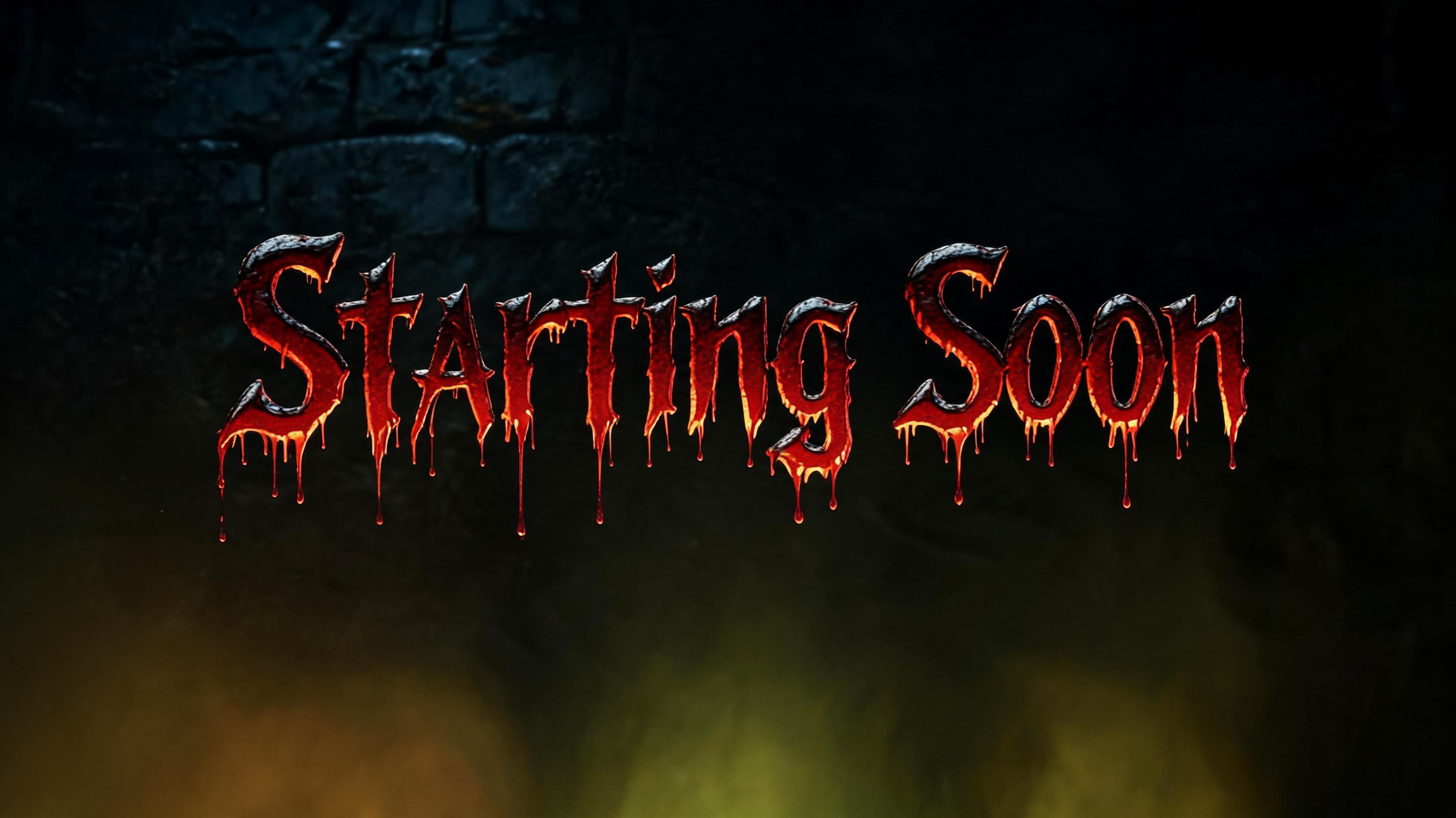 "" — Horror text effect