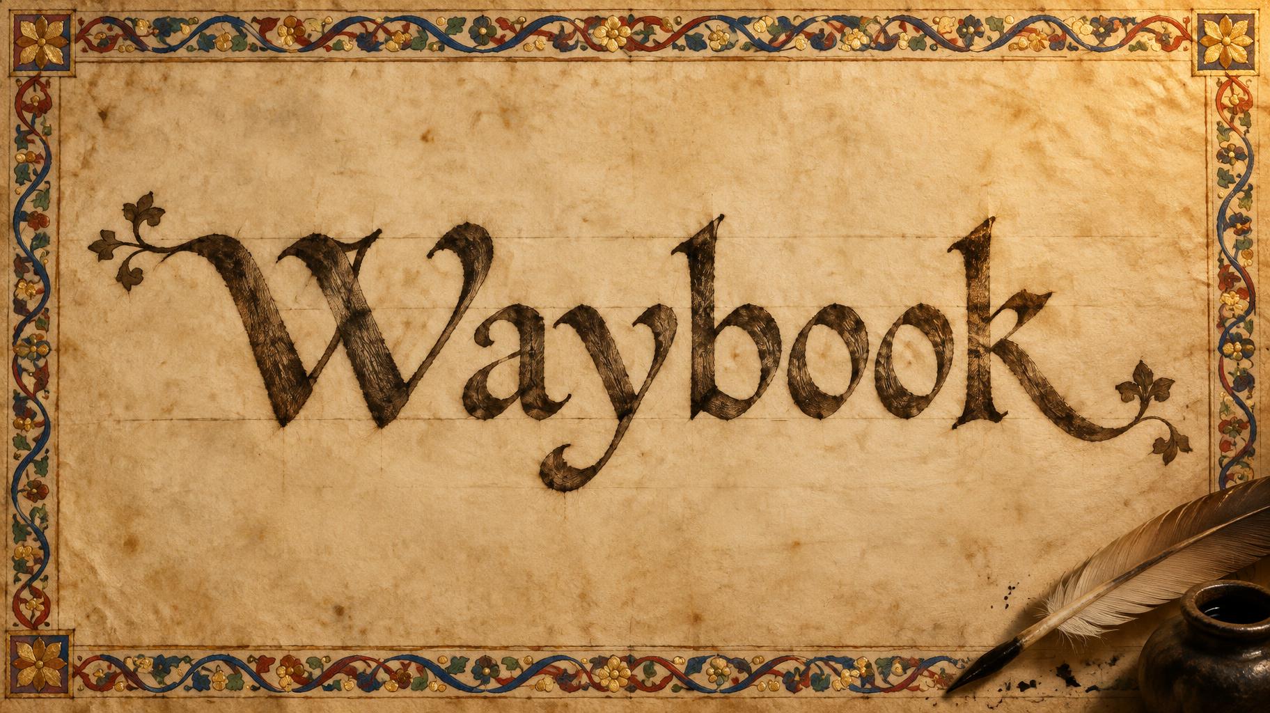 "Waybook" — Medieval | AI Text Effect Generator