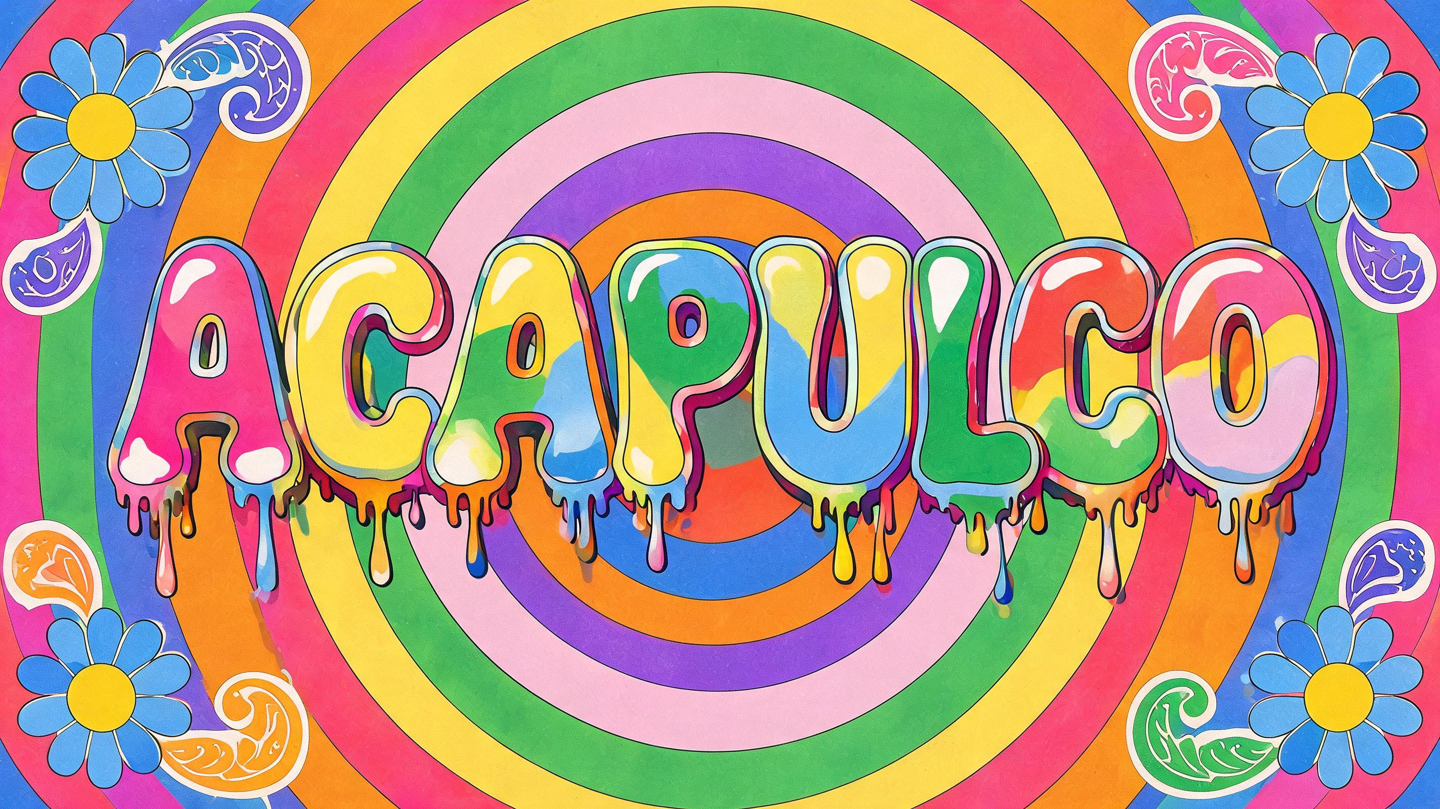 "ACAPULCO" — Psychedelic | AI Text Effect Generator