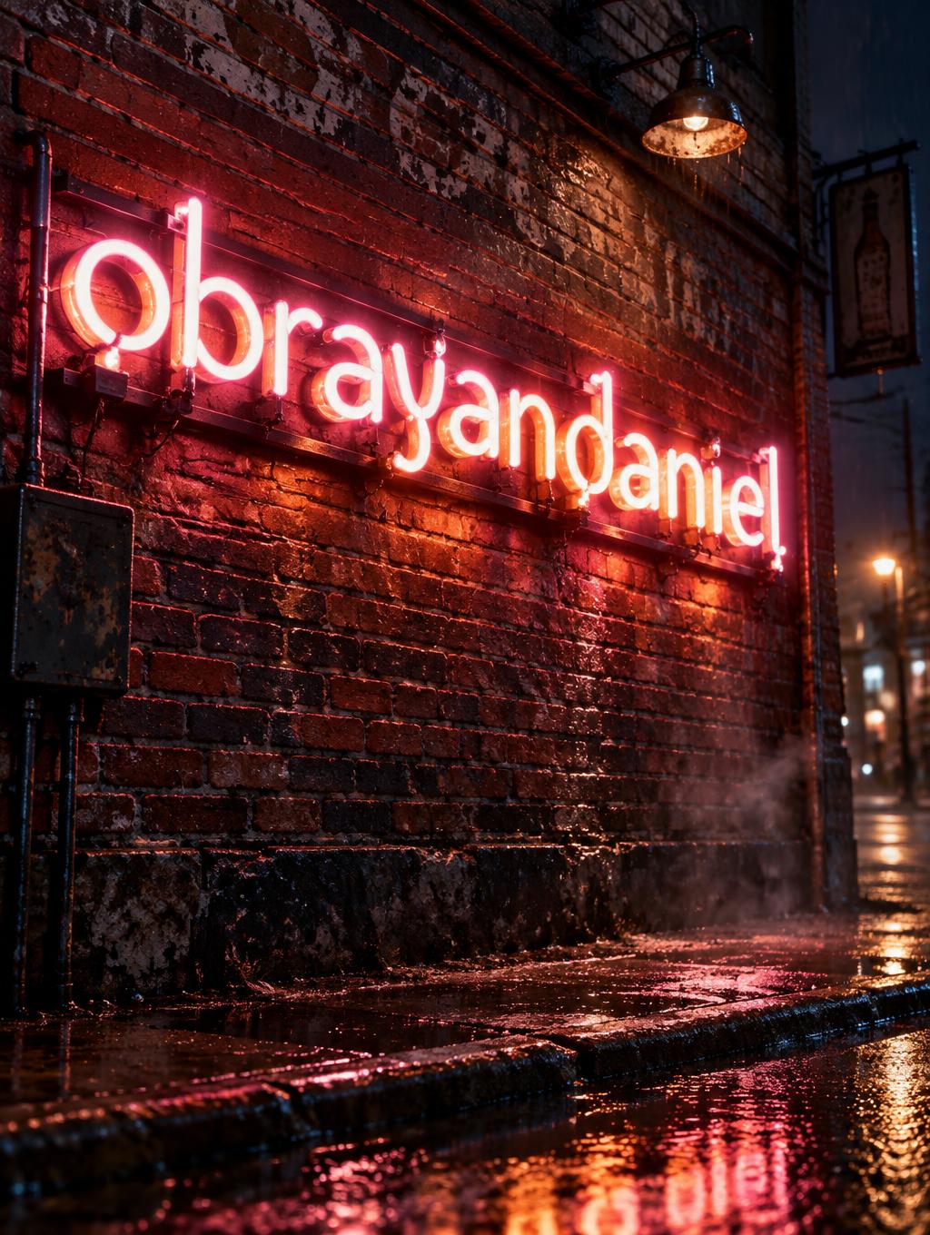 "᥆brᥲᥡᥲᥒdᥲᥒιᥱᥣ" — Neon Sign | AI Text Effect Generator