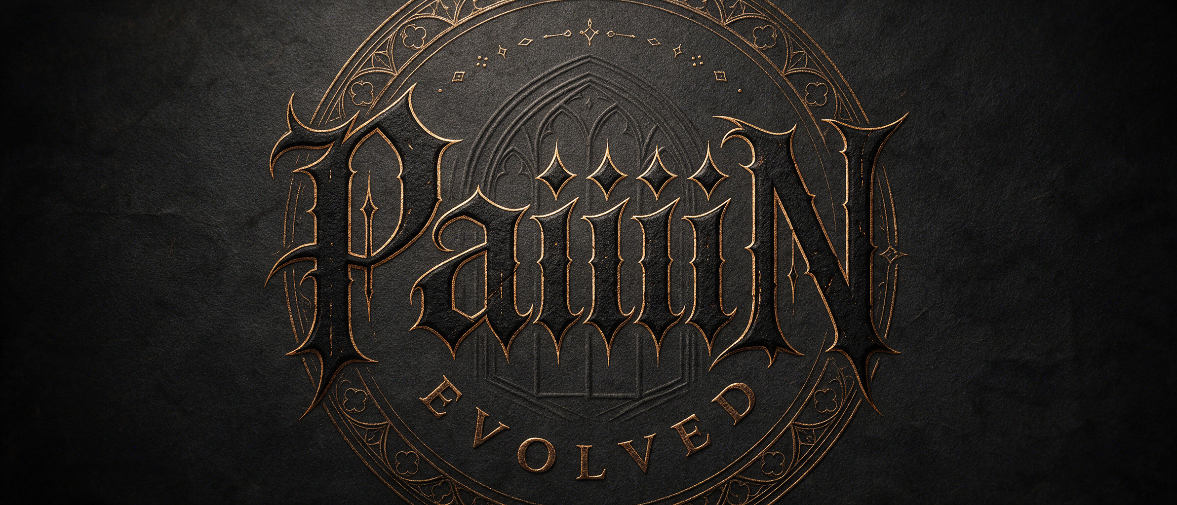 "PaiiiiiN EVOLVED" — Gothic Font text effect