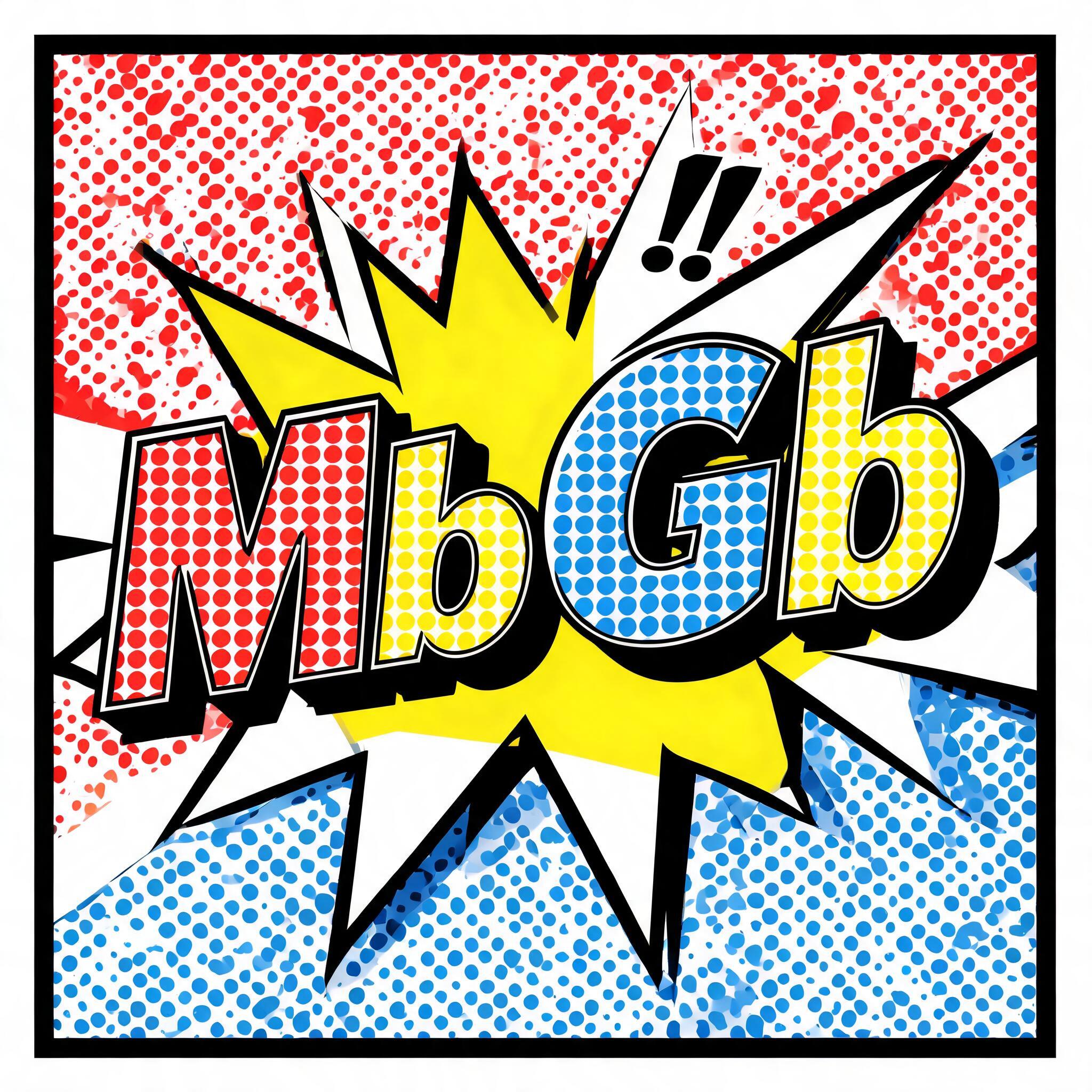 "MbGb" — Pop Art | AI Text Effect Generator