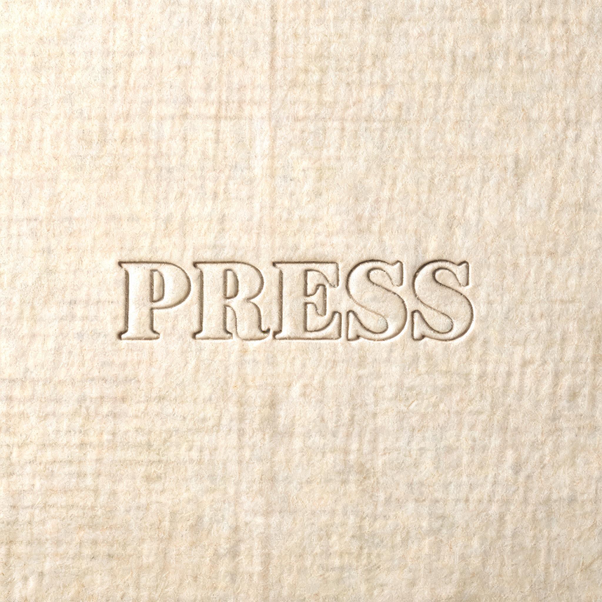 "PRESS" — Emboss | AI Text Effect Generator