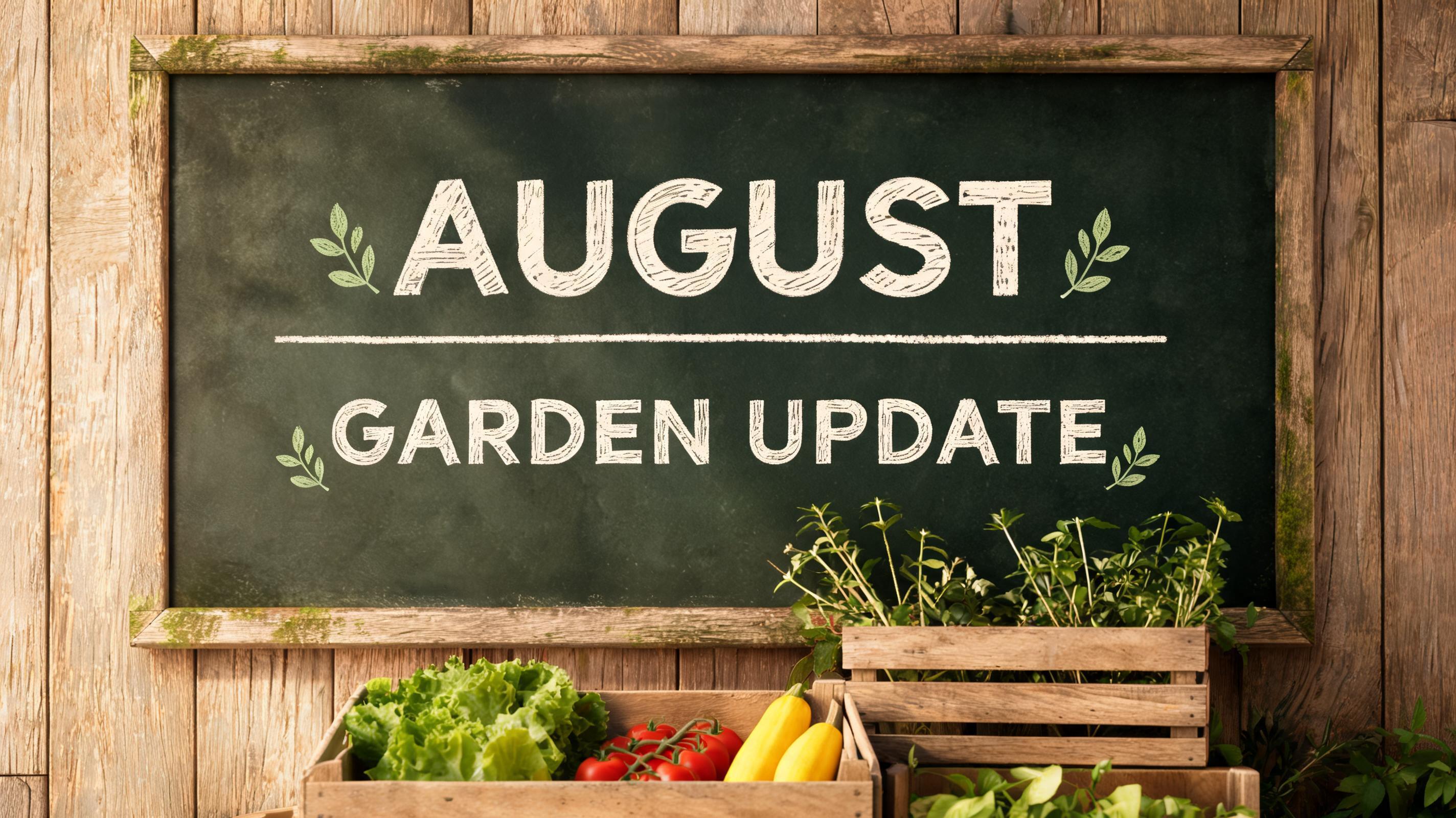 "AUGUST GARDEN UPDATE" — Chalk | AI Text Effect Generator