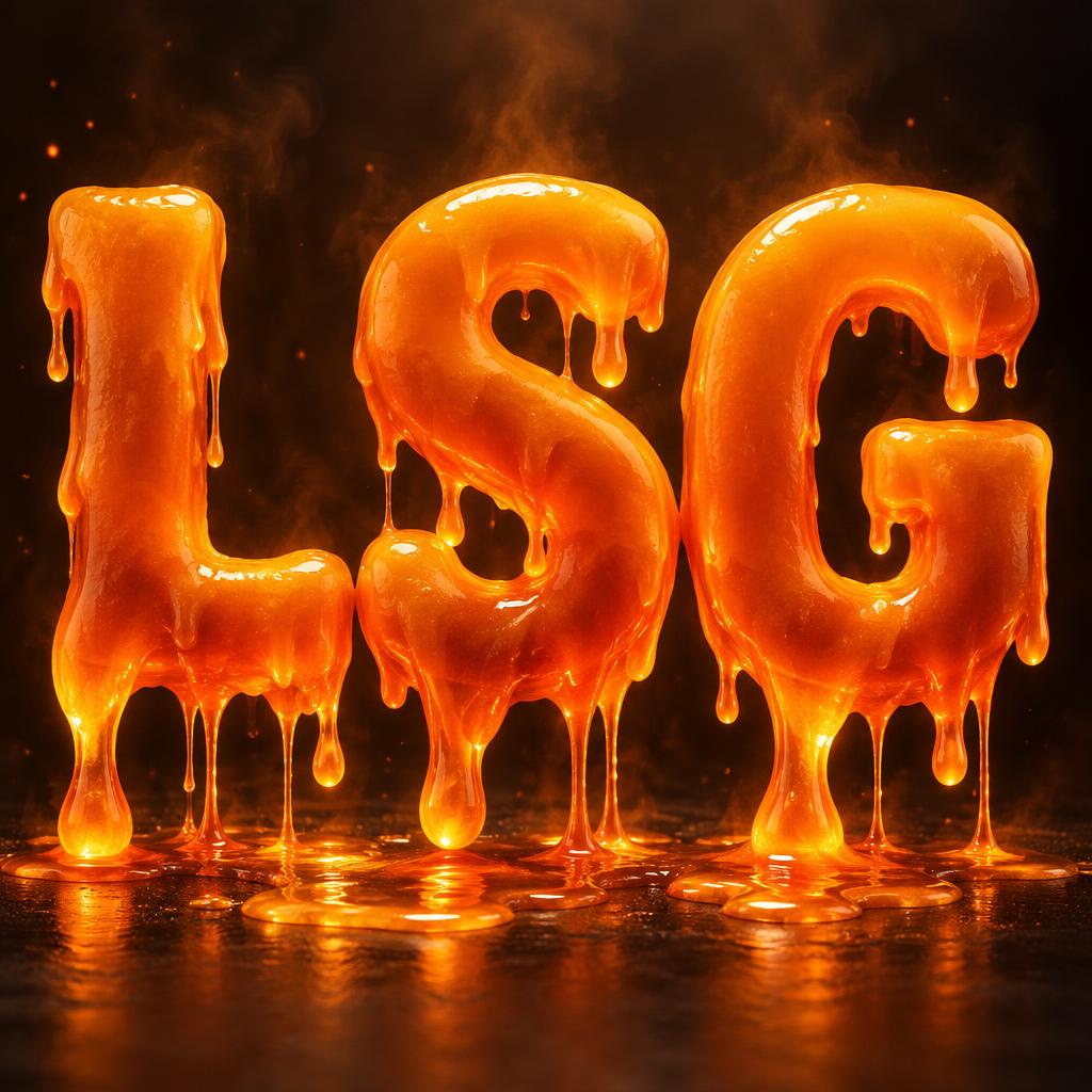 "LSG" — Drip Font Melting | AI Text Effect Generator
