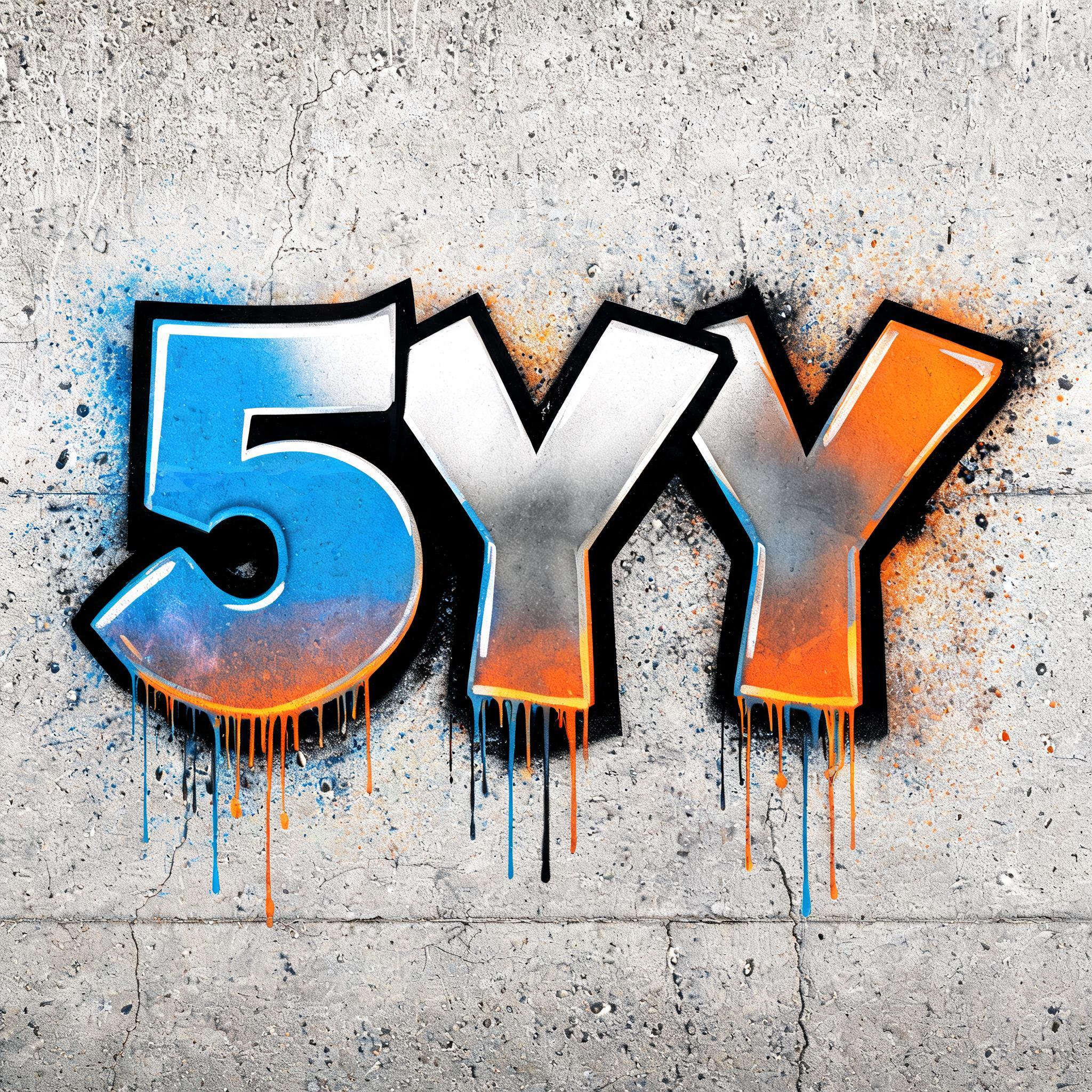 "5YY" — Graffiti | AI Text Effect Generator