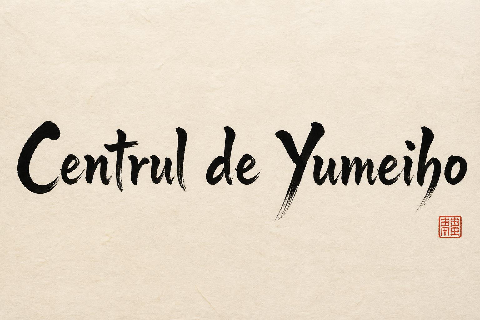 "Centrul de Yumeiho" — Brush Japanese Ink | AI Text Effect Generator