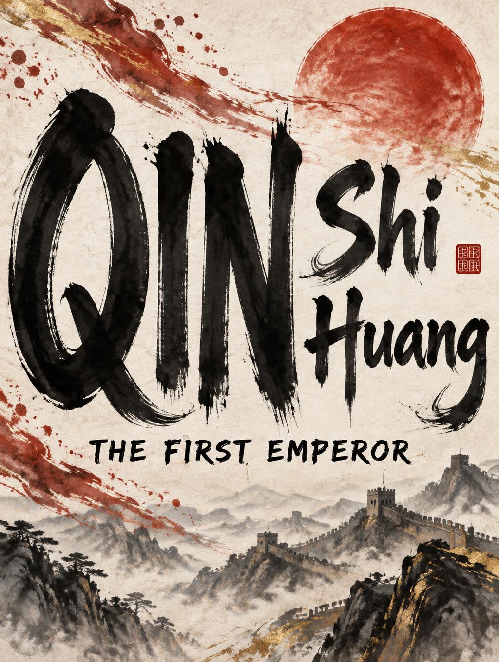 "QIN
Shi
Huang
THE FIRST EMPEROR" — Brush Chinese Ink | AI Text Effect Generator