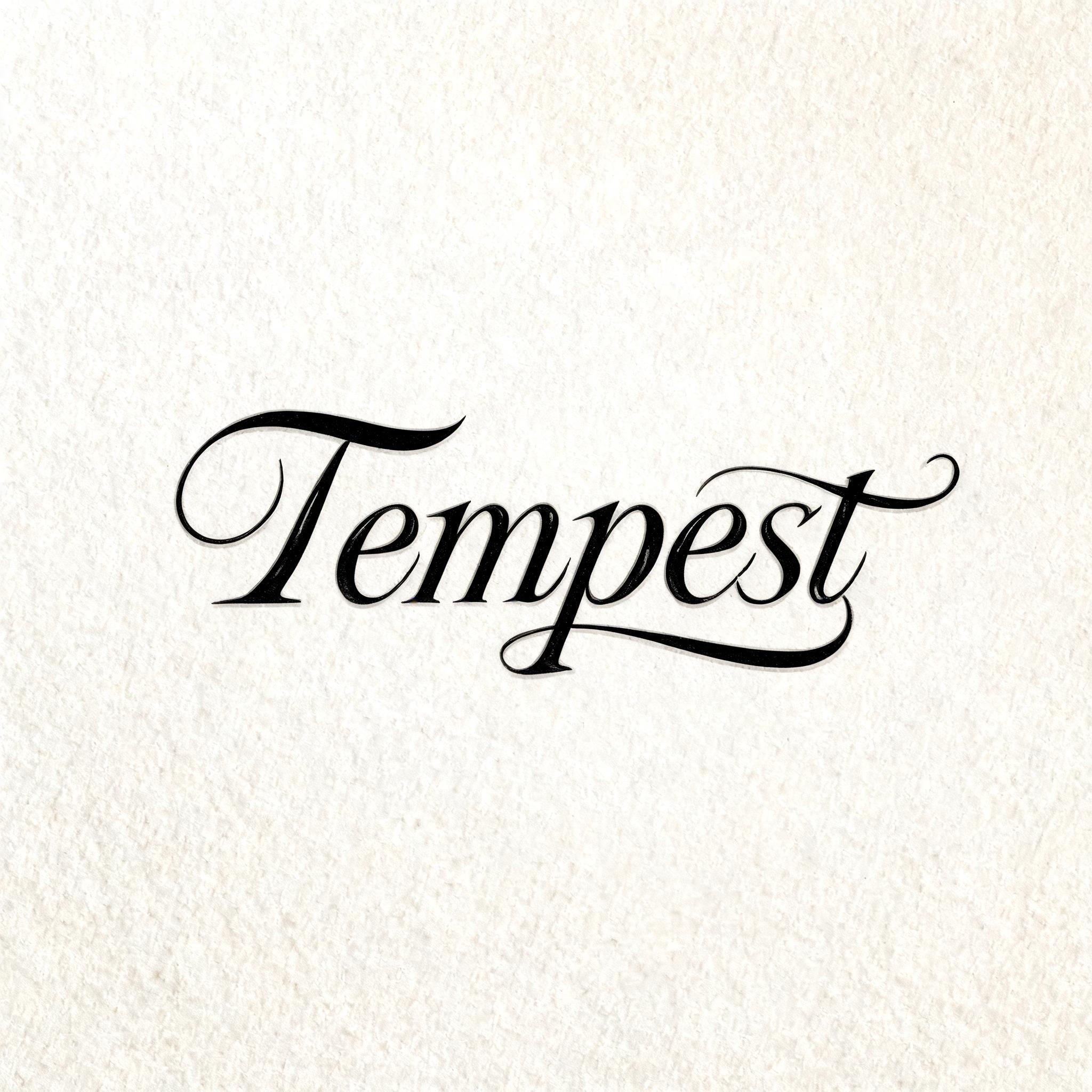 "Tempest" — Cursive | AI Text Effect Generator